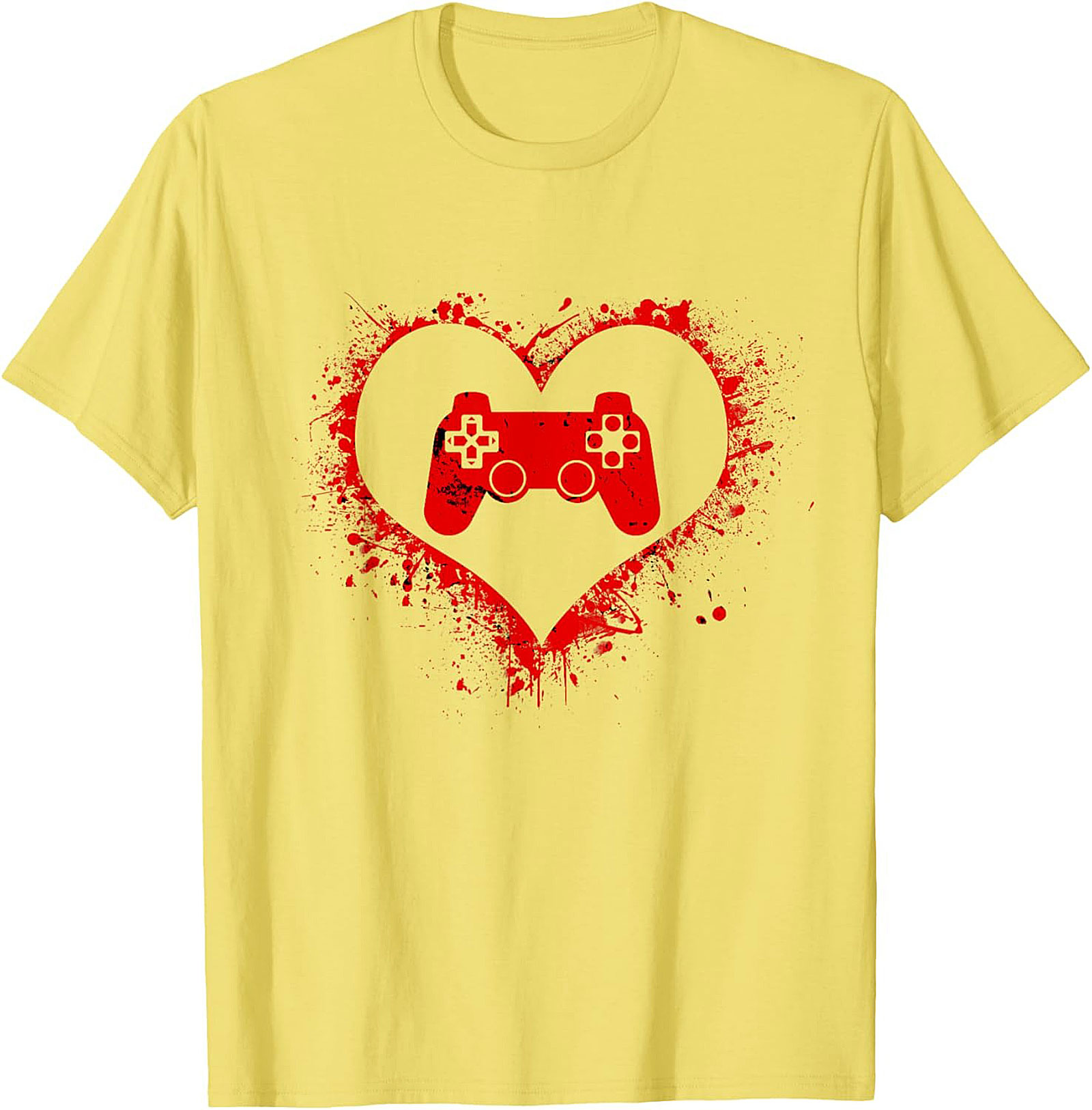 Gamer Love Graphic Tee |Distressed Controller Unisex Shirt
