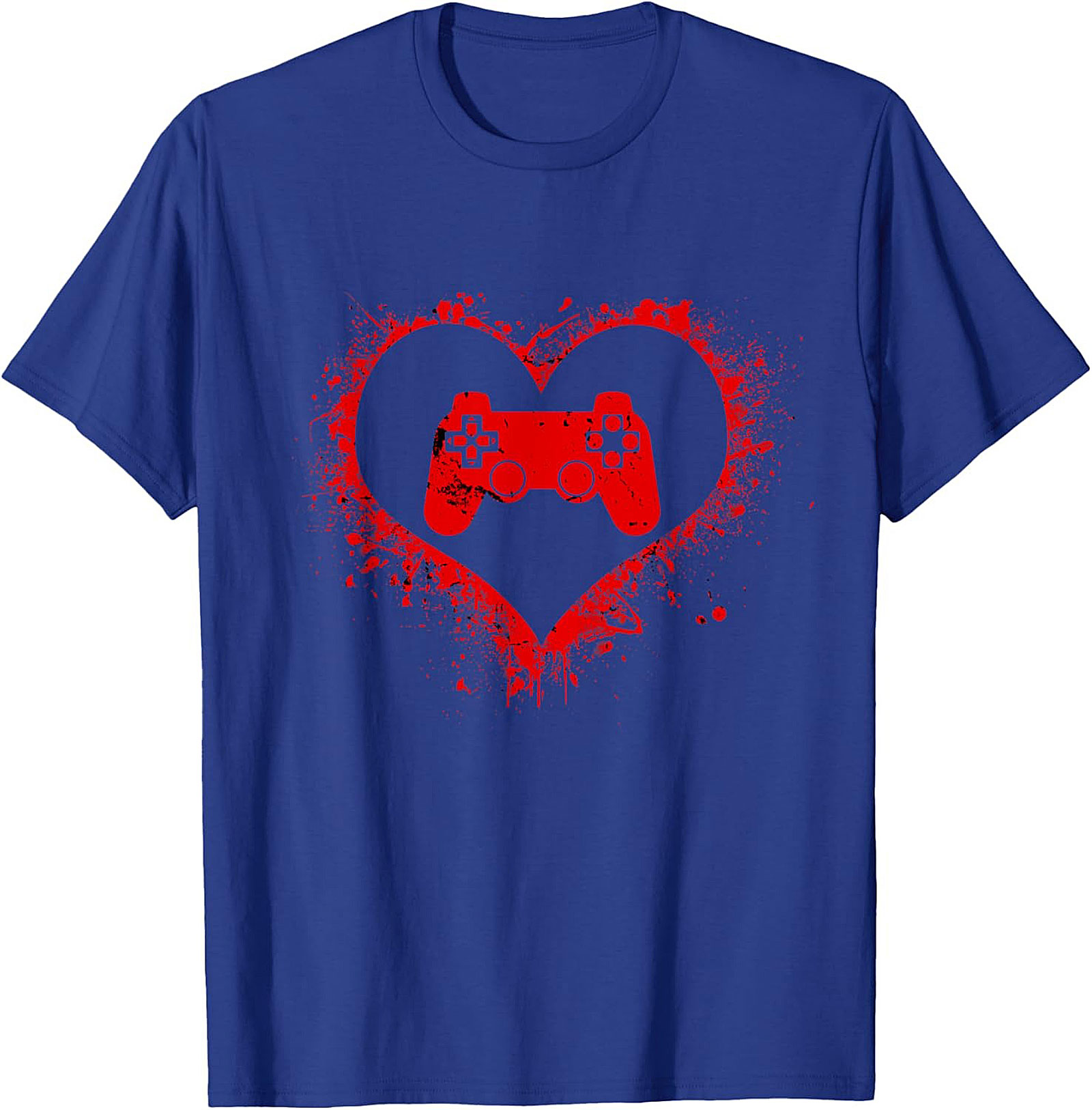 Gamer Love Graphic Tee |Distressed Controller Unisex Shirt