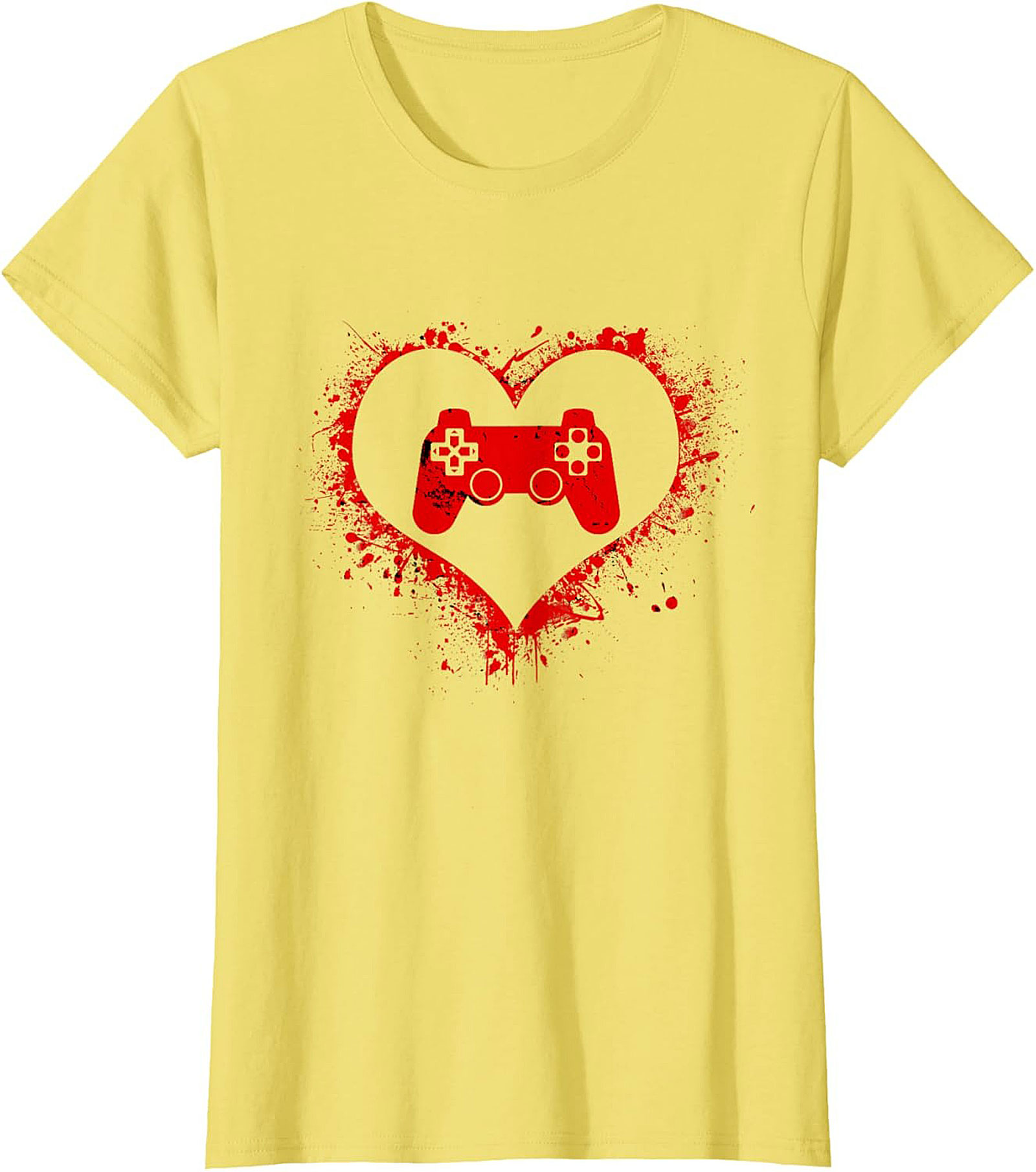 Gamer Love Graphic Tee |Distressed Controller Unisex Shirt