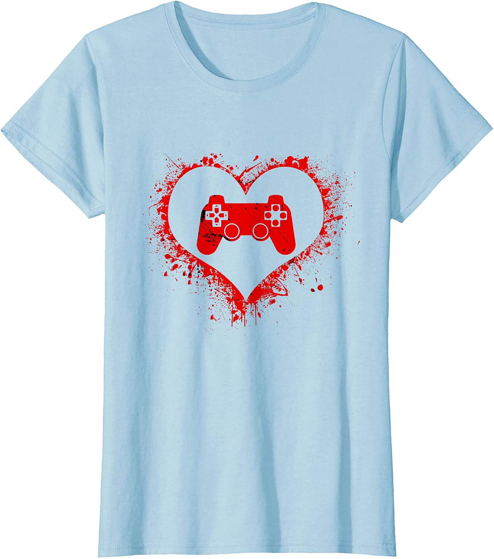 Gamer Love Graphic Tee |Distressed Controller Unisex Shirt