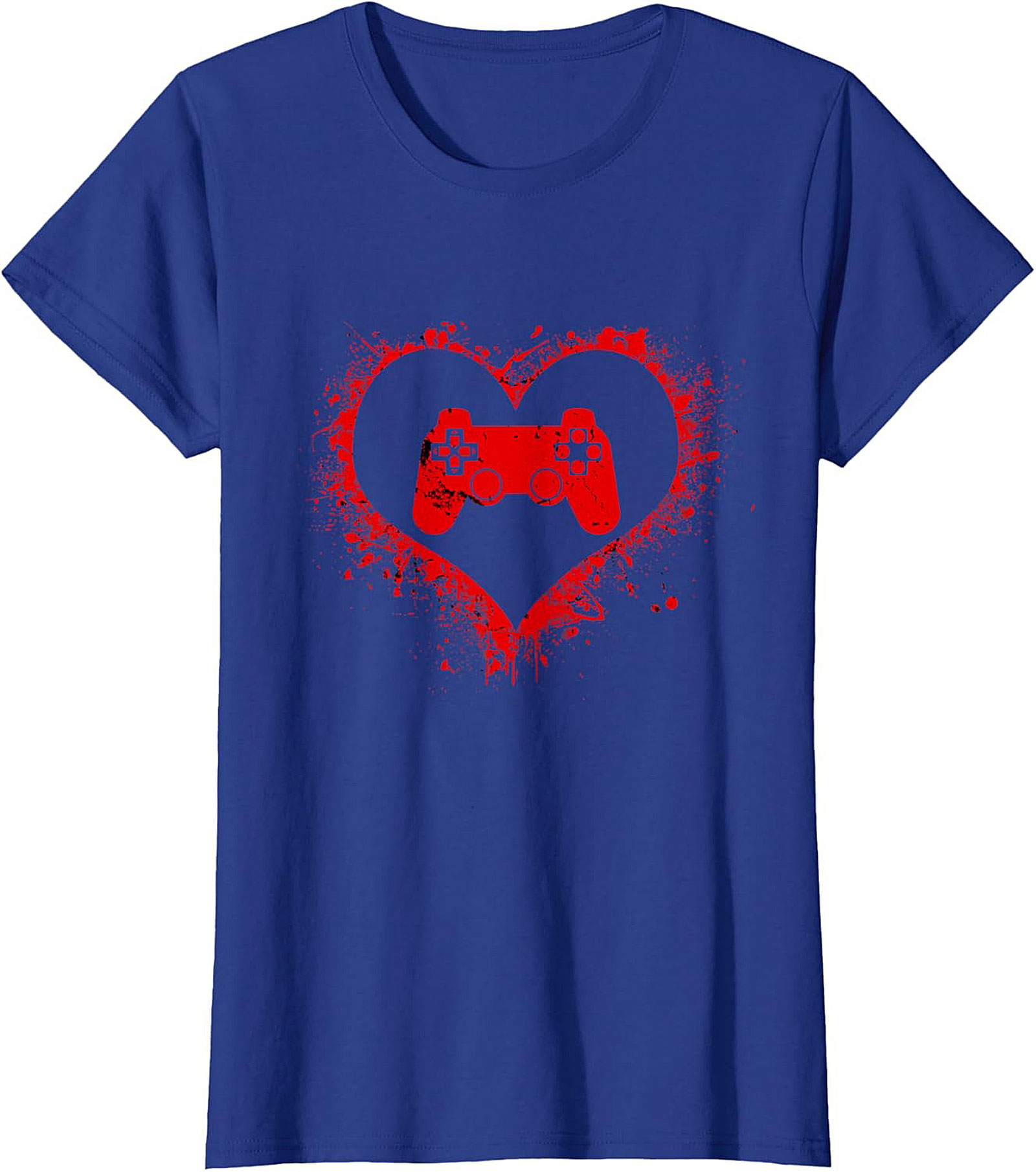 Gamer Love Graphic Tee |Distressed Controller Unisex Shirt