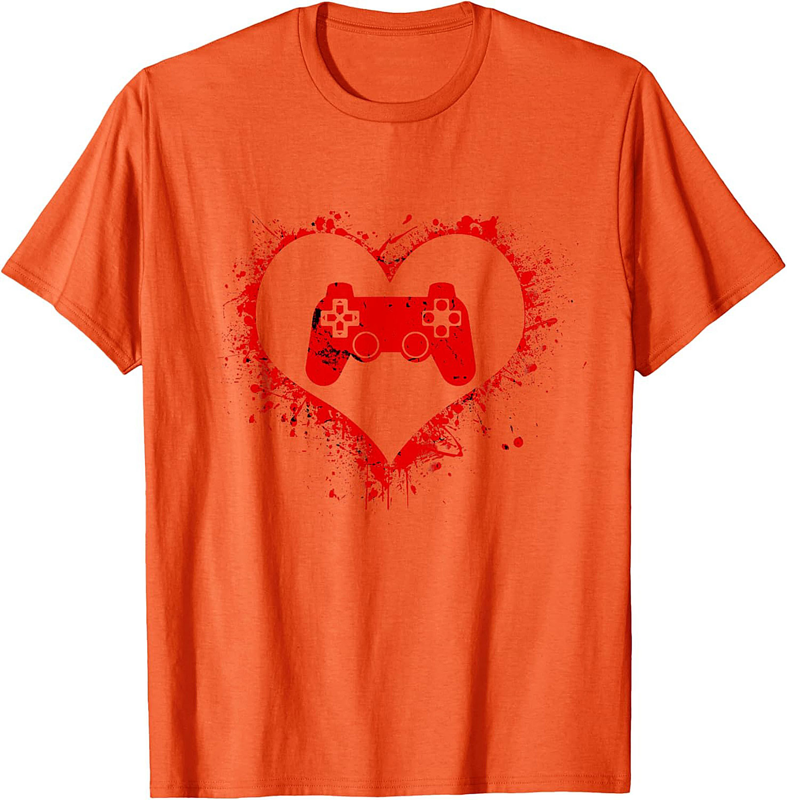 Gamer Love Graphic Tee |Distressed Controller Unisex Shirt