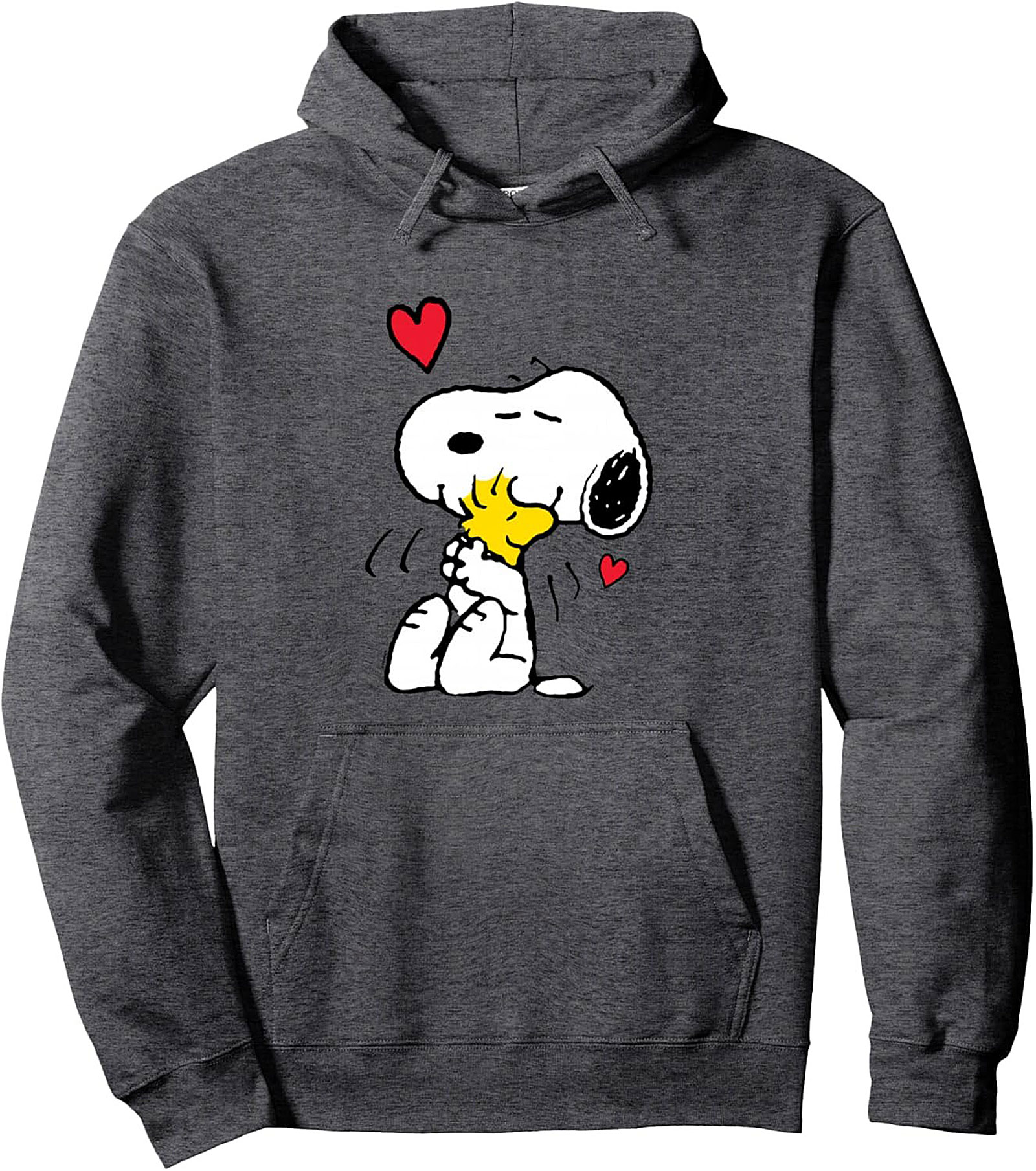 Snoopy & Woodstock Hugging Pullover Hoodie  Cozy Peanuts Gift