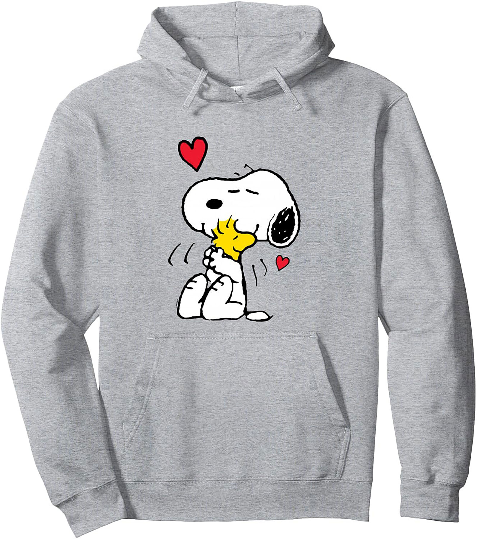 Snoopy & Woodstock Hugging Pullover Hoodie  Cozy Peanuts Gift