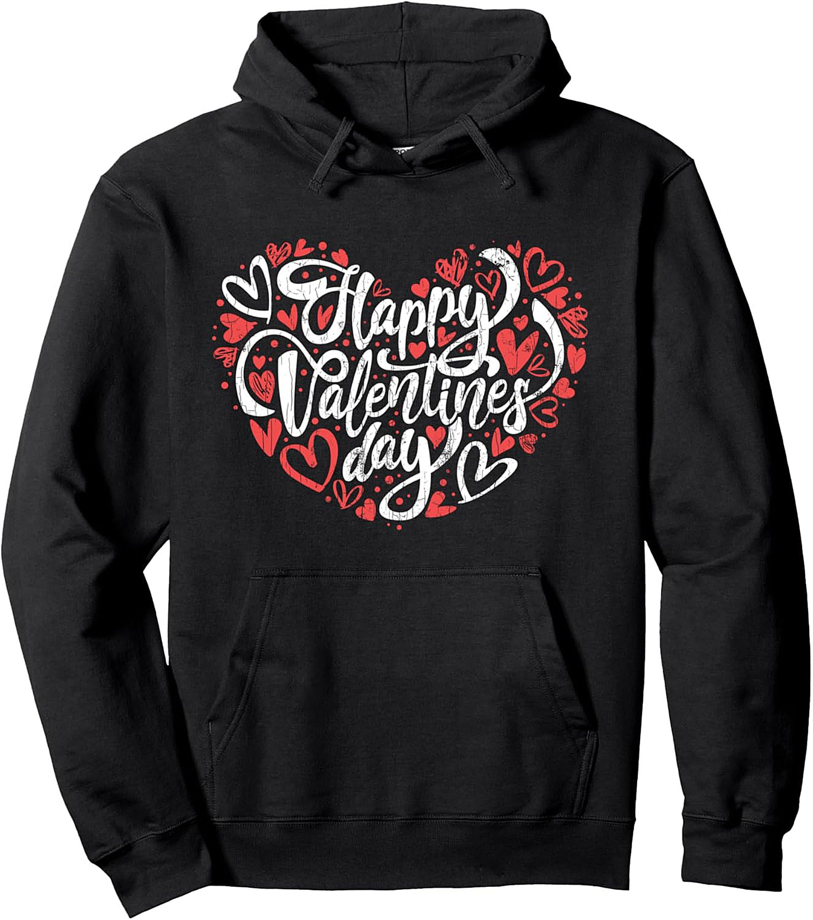 Valentine's Day Pullover Hoodie Cozy Heart Graphic Gift