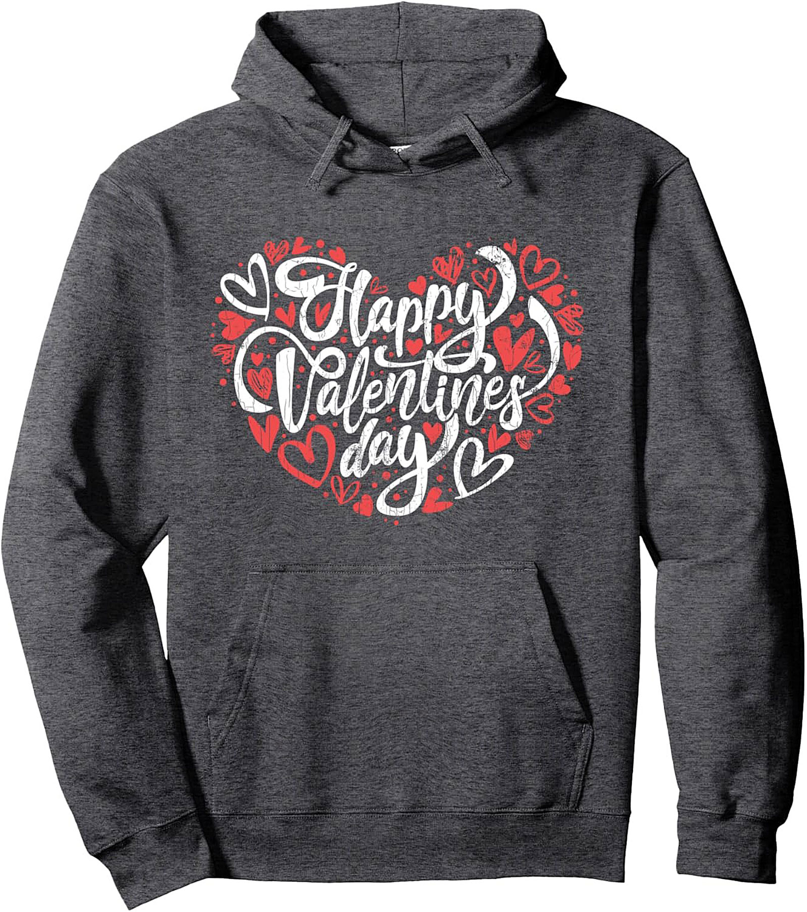 Valentine's Day Pullover Hoodie Cozy Heart Graphic Gift