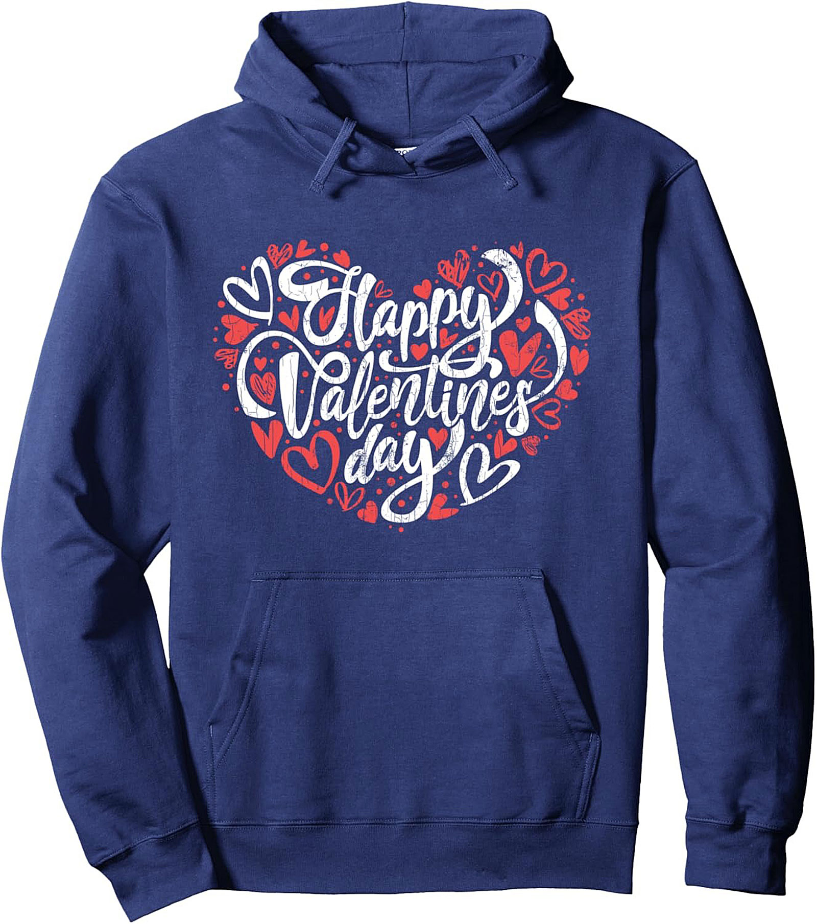 Valentine's Day Pullover Hoodie Cozy Heart Graphic Gift