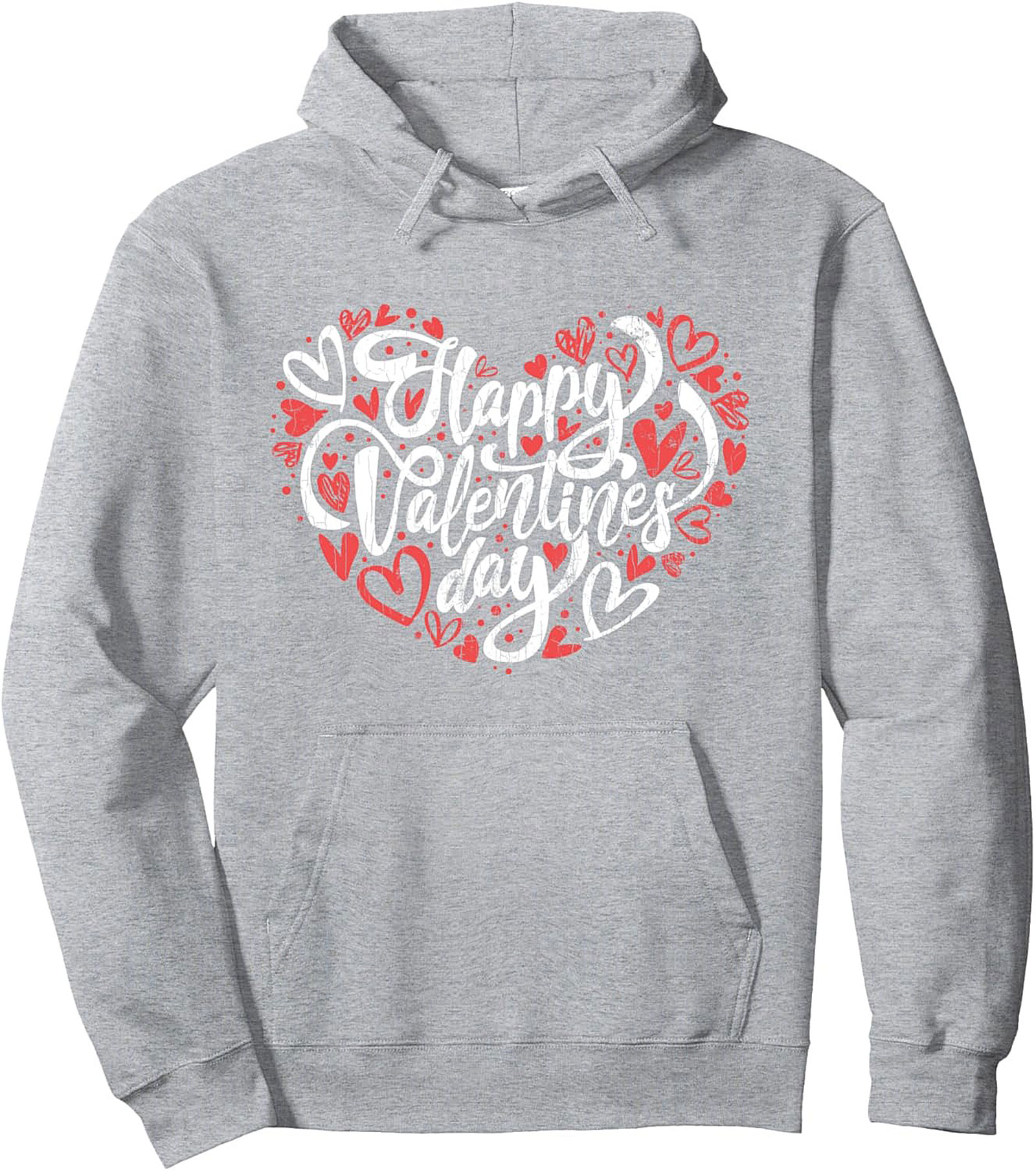 Valentine's Day Pullover Hoodie Cozy Heart Graphic Gift