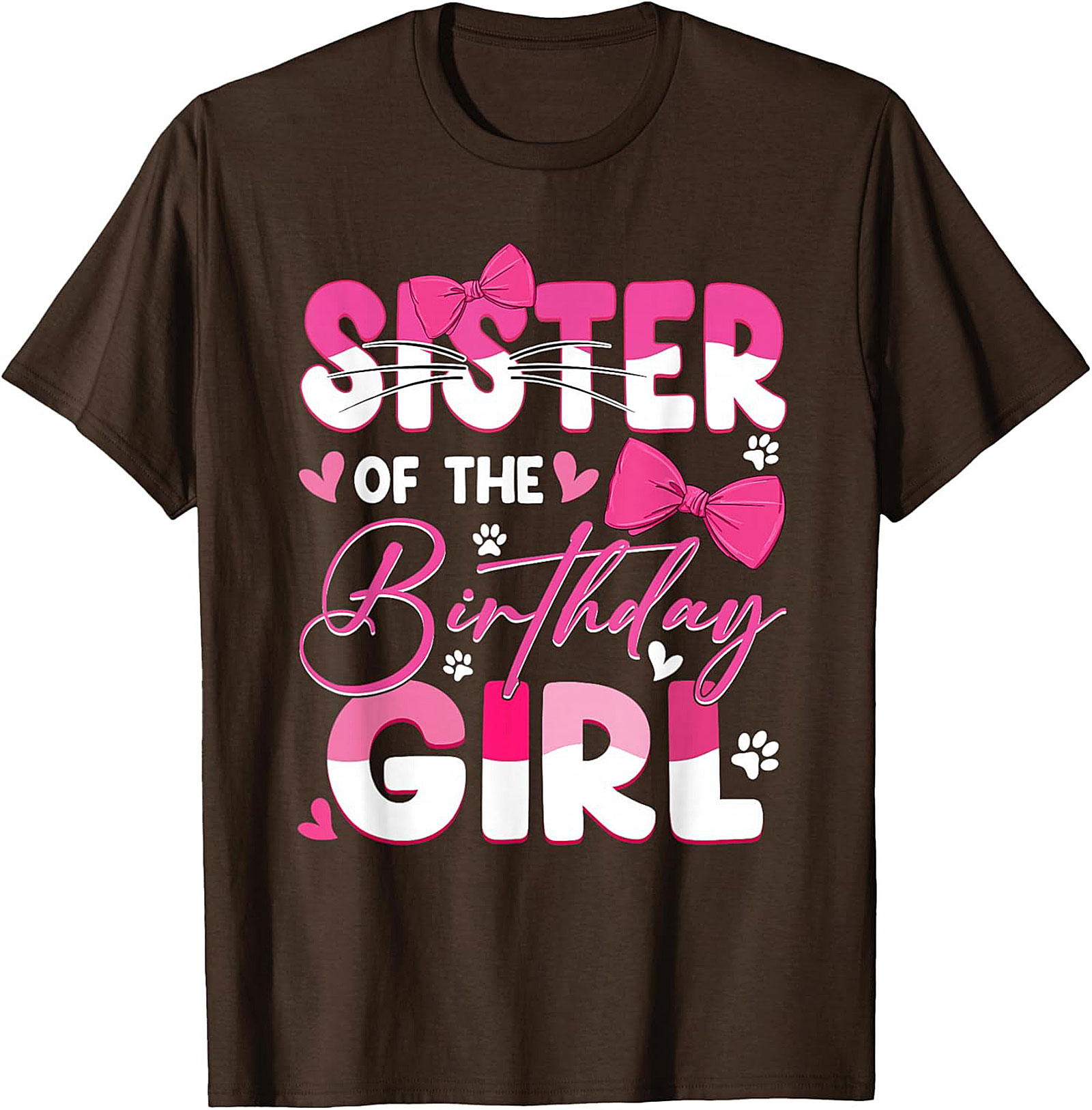 Sister of the Birthday Girl T-Shirt | Pink Graphic Tee