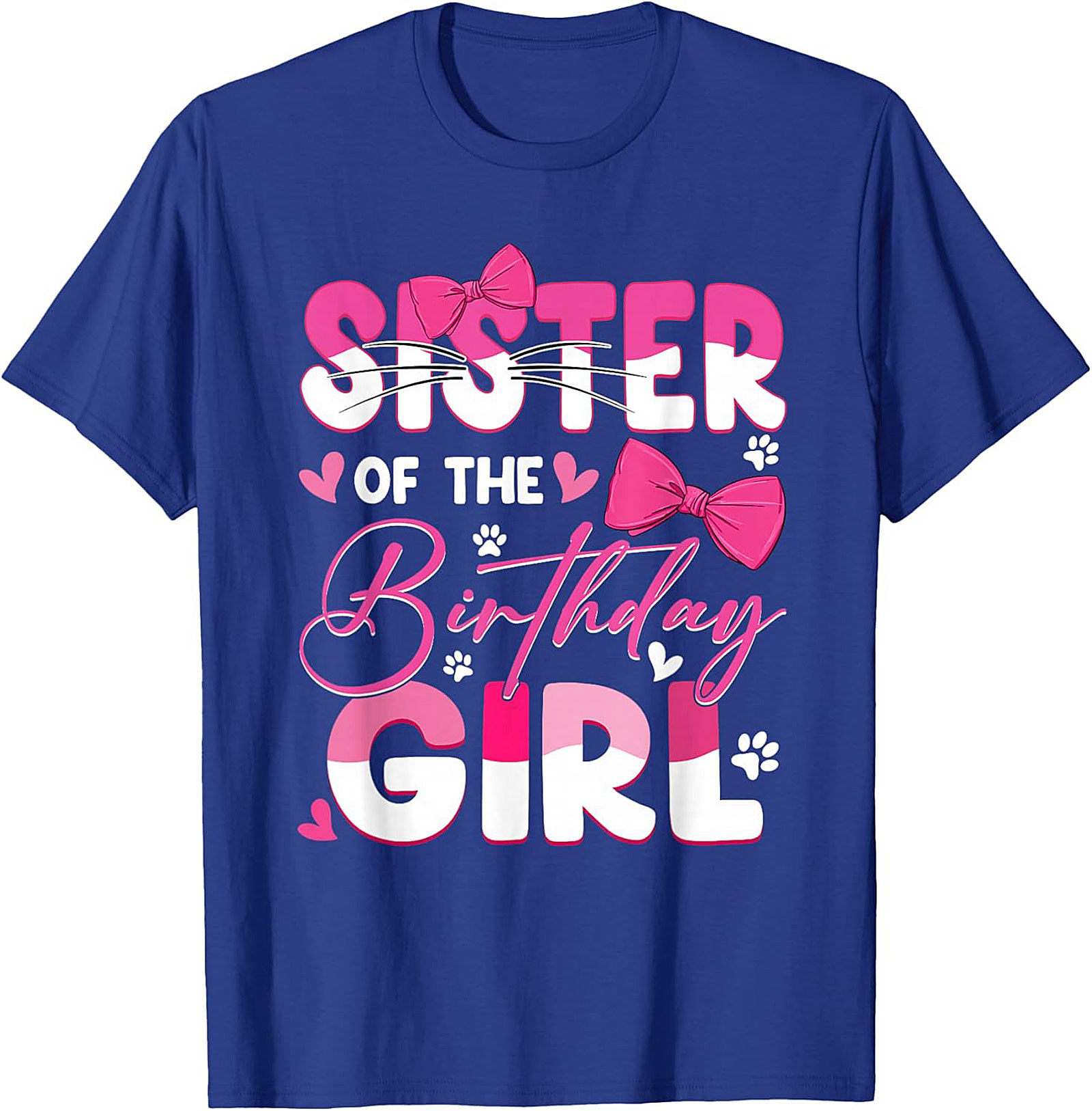 Sister of the Birthday Girl T-Shirt | Pink Graphic Tee