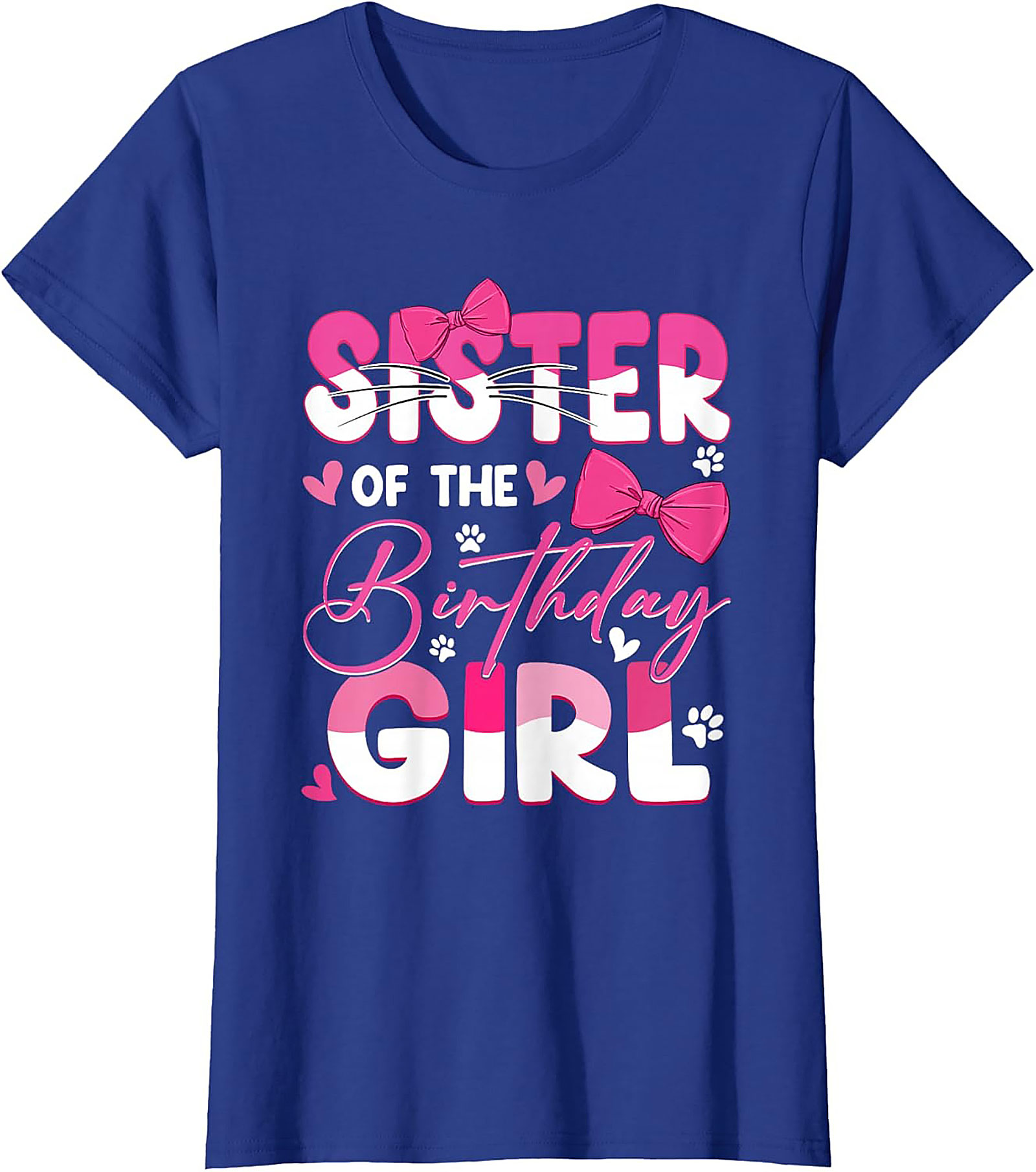Sister of the Birthday Girl T-Shirt | Pink Graphic Tee