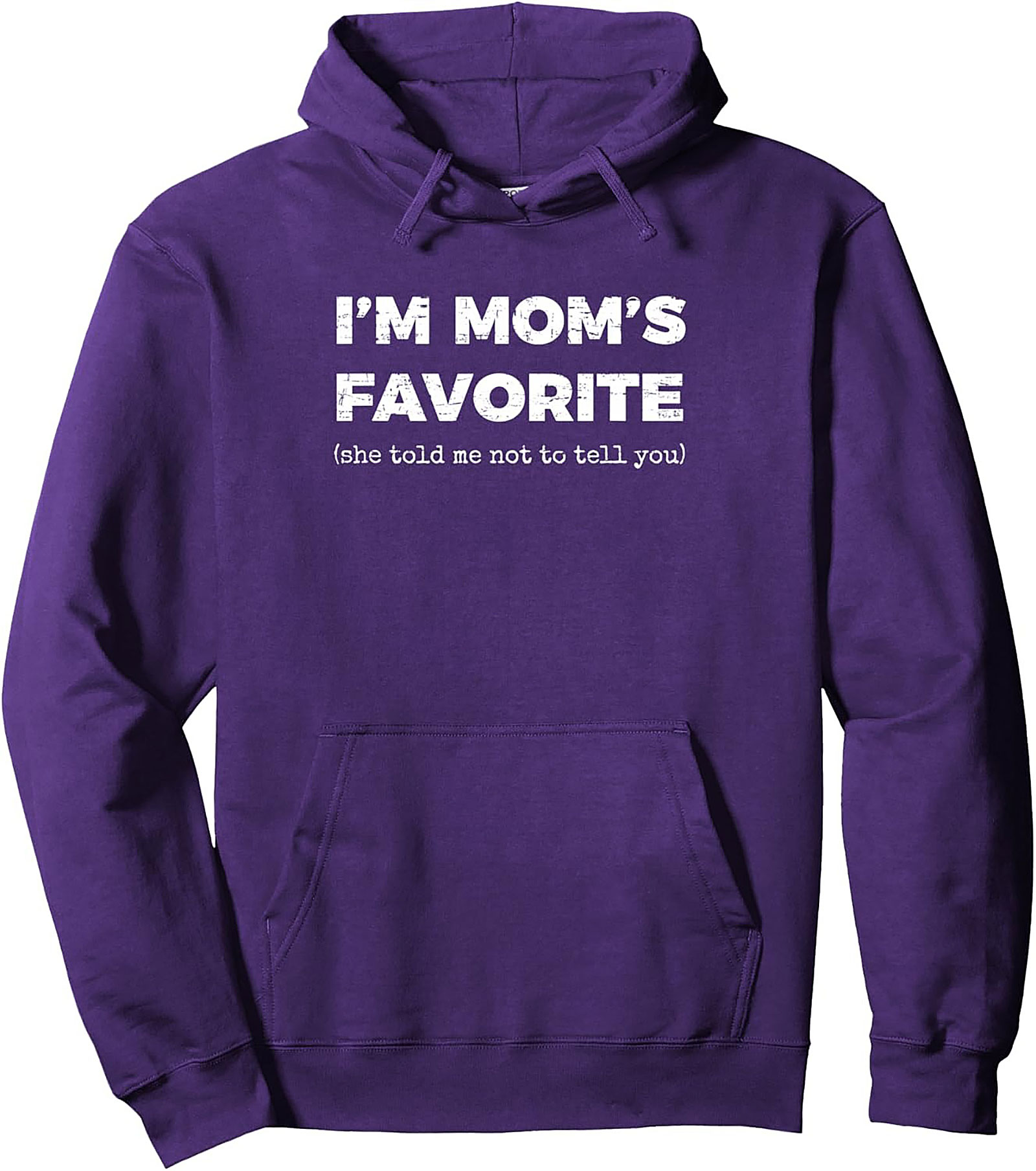 Mom's Favorite Pullover Hoodie Funny Sibling Graphic