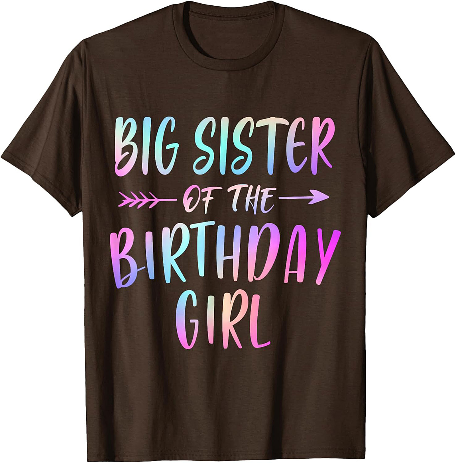 Big Sister of the Birthday Girl Shirt - Pastel Graphic Tee