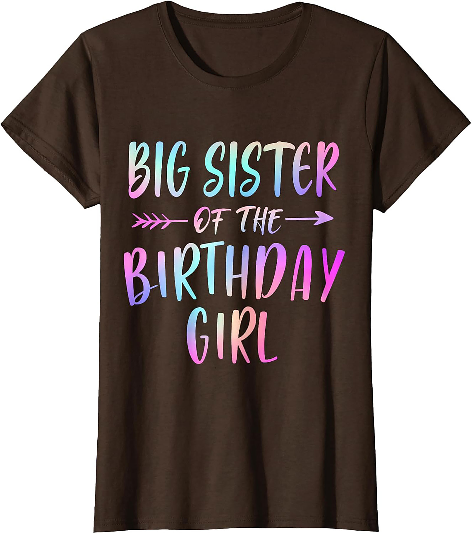 Big Sister of the Birthday Girl Shirt - Pastel Graphic Tee