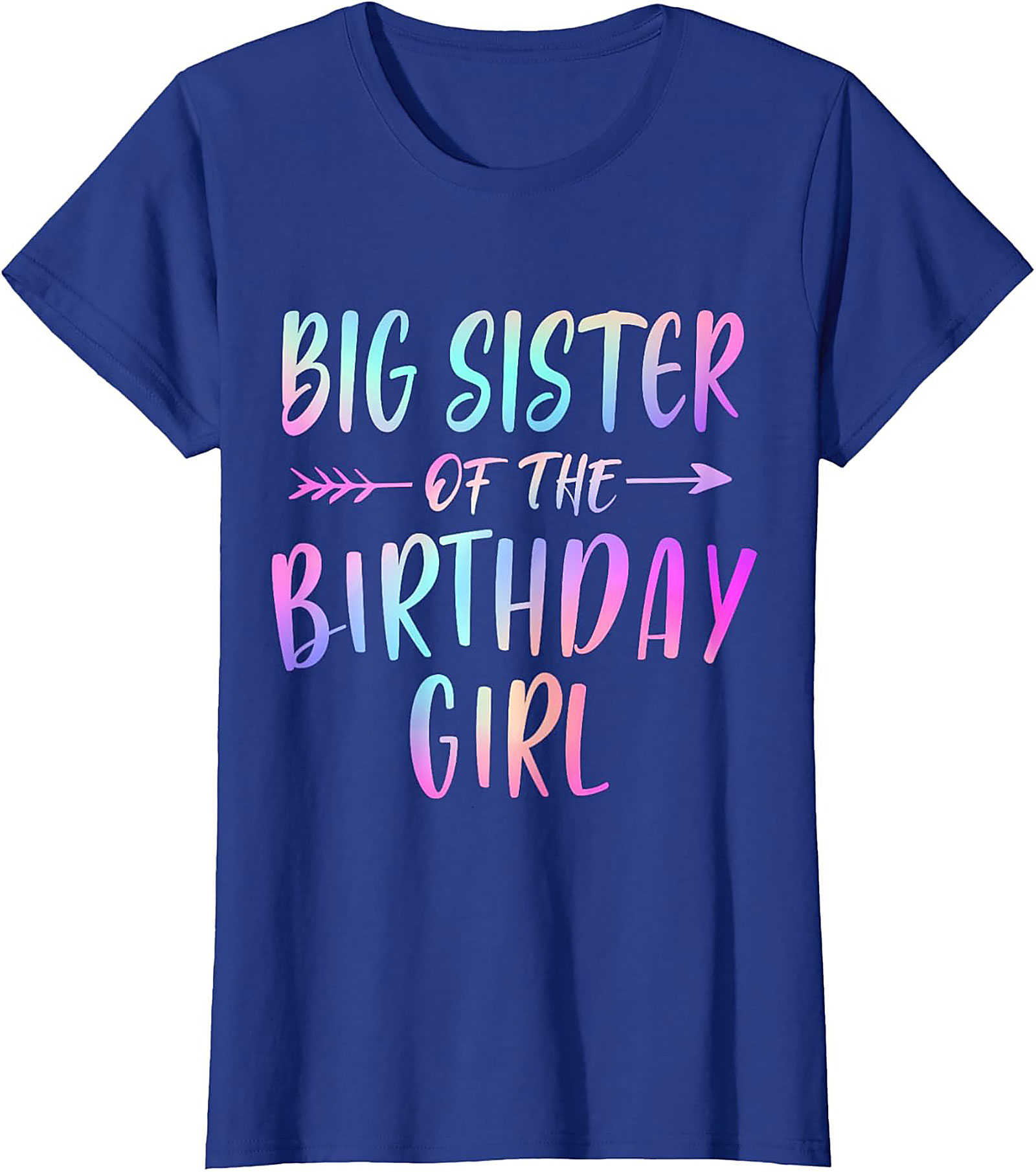 Big Sister of the Birthday Girl Shirt - Pastel Graphic Tee