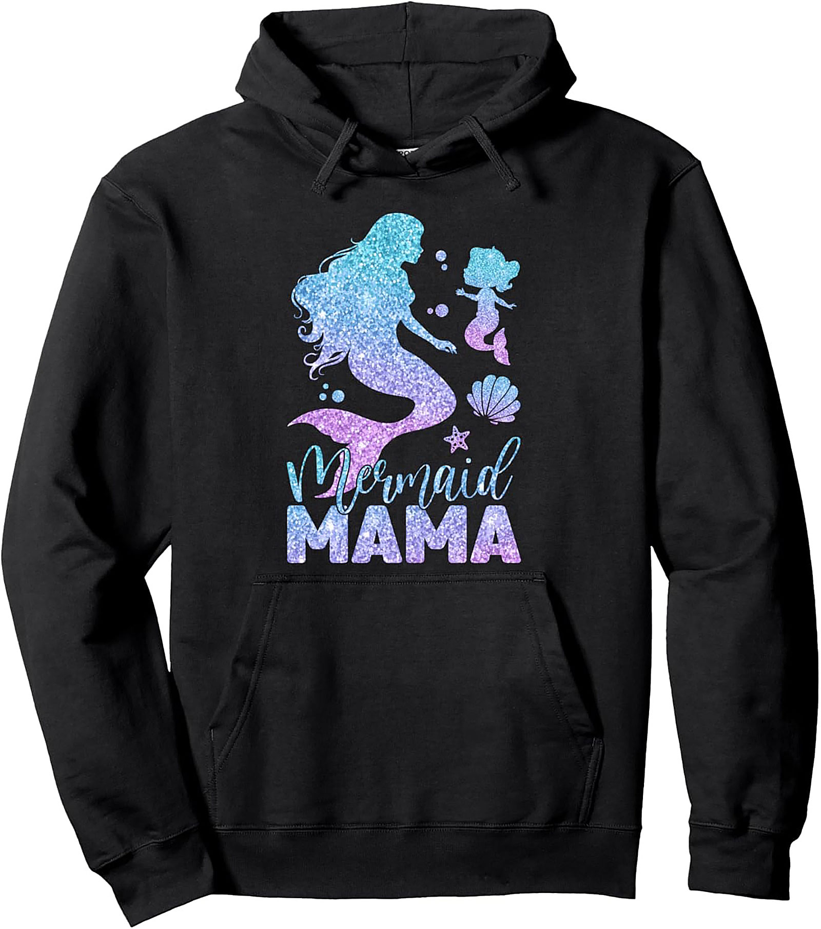 Mermaid Mama Pullover Hoodie Cozy Mother's Day Gift