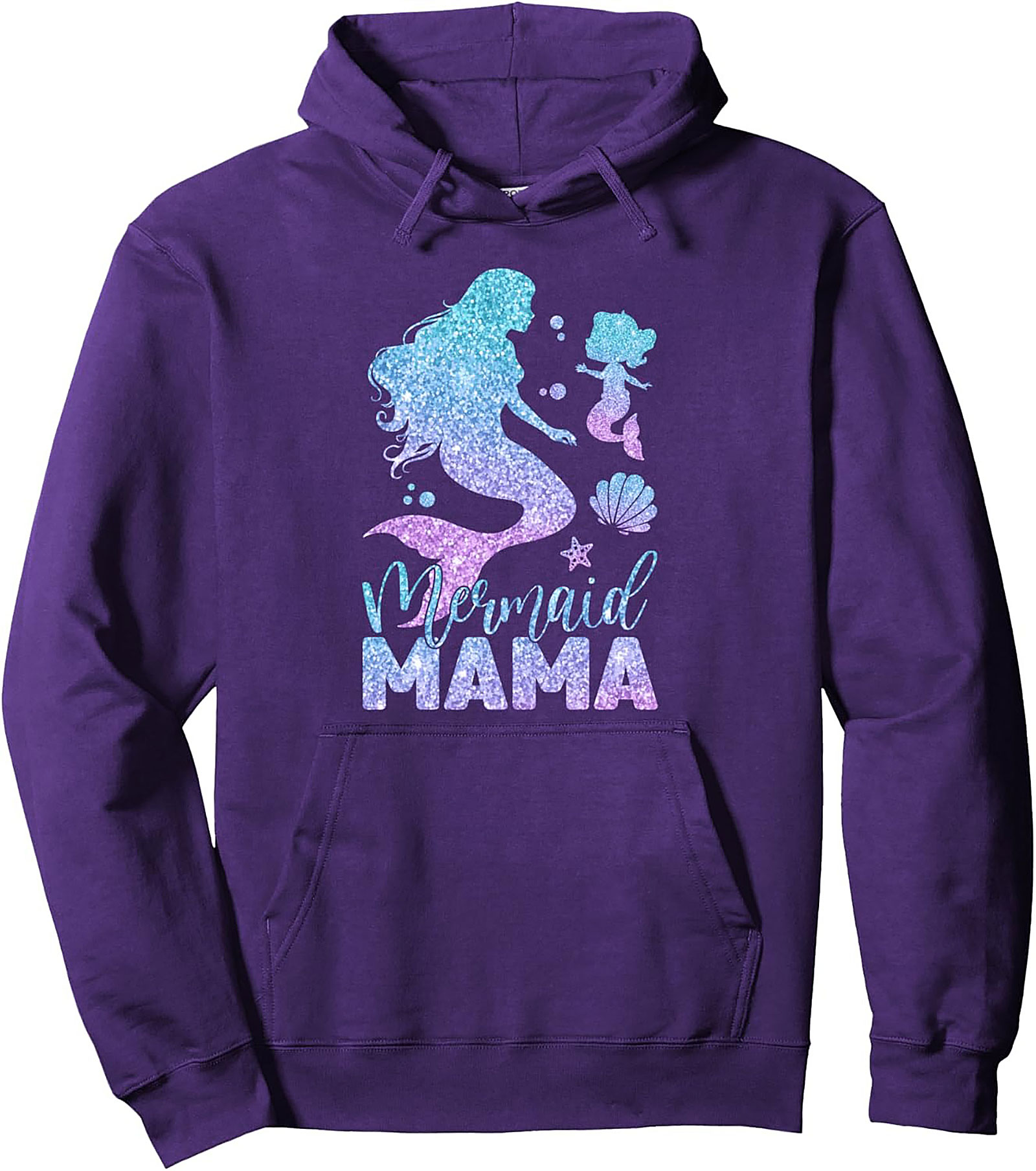 Mermaid Mama Pullover Hoodie Cozy Mother's Day Gift