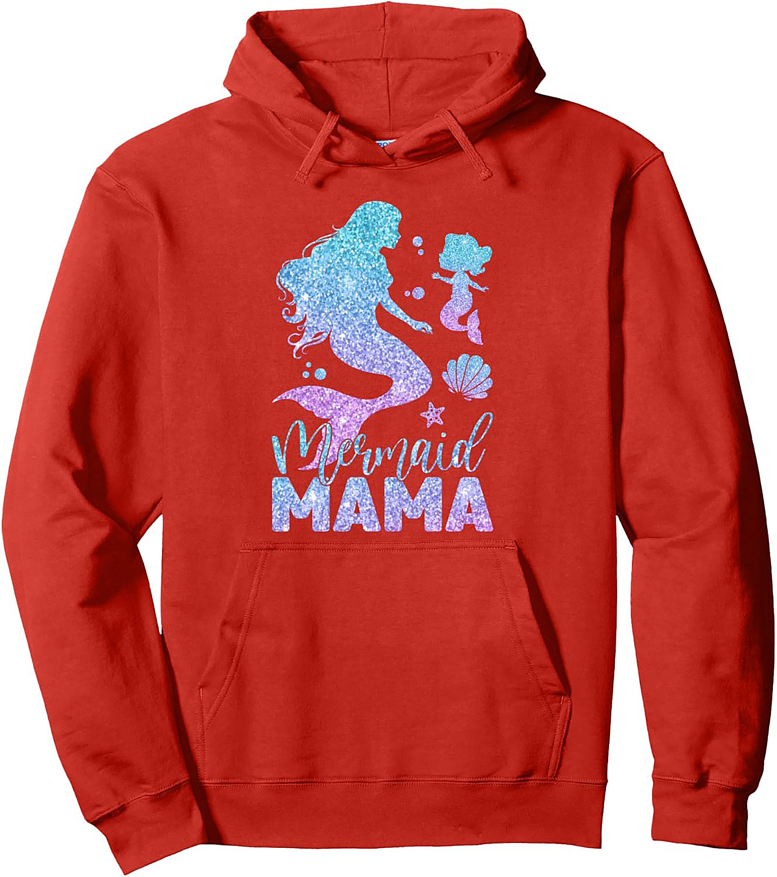 Mermaid Mama Pullover Hoodie Cozy Mother's Day Gift