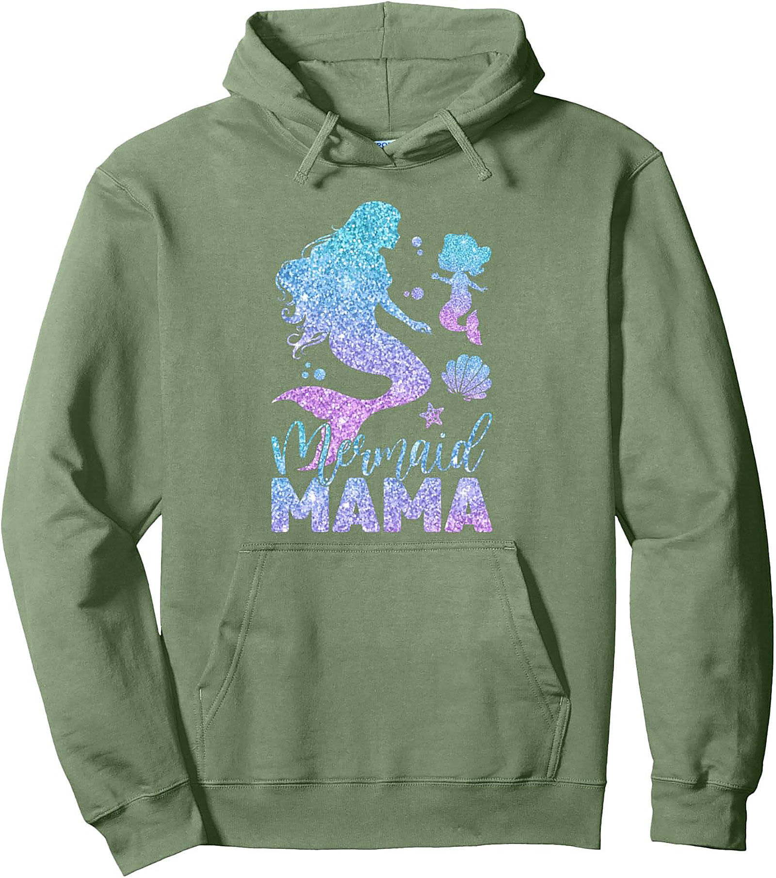 Mermaid Mama Pullover Hoodie Cozy Mother's Day Gift