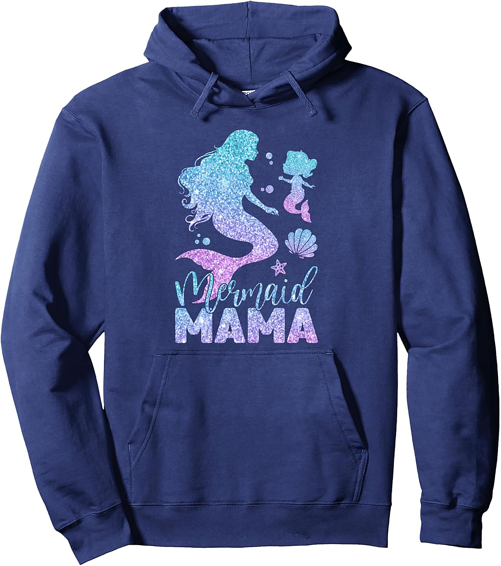 Mermaid Mama Pullover Hoodie Cozy Mother's Day Gift