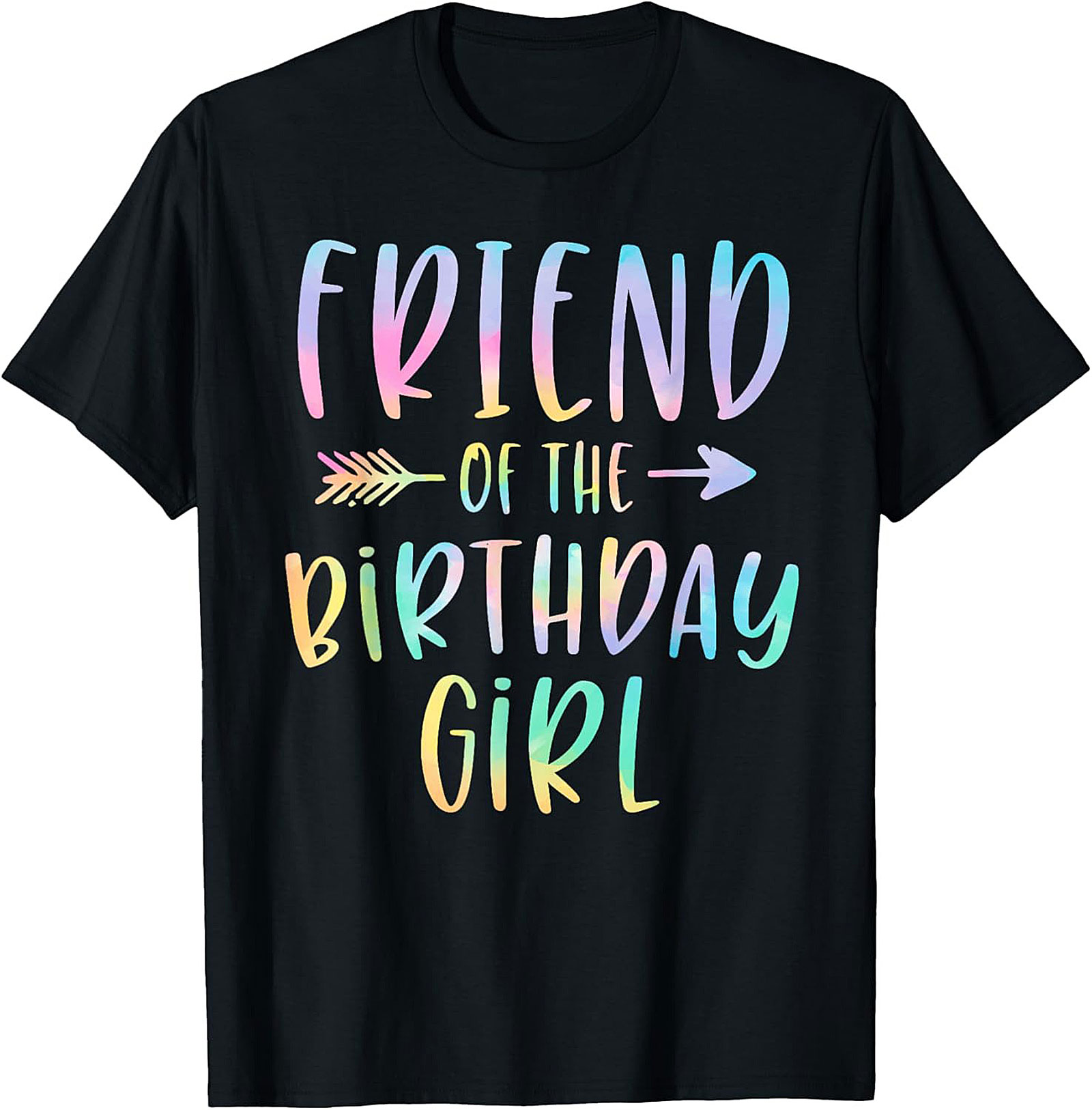 Friend of the Birthday Girl T-shirt | Pastel Party Tee