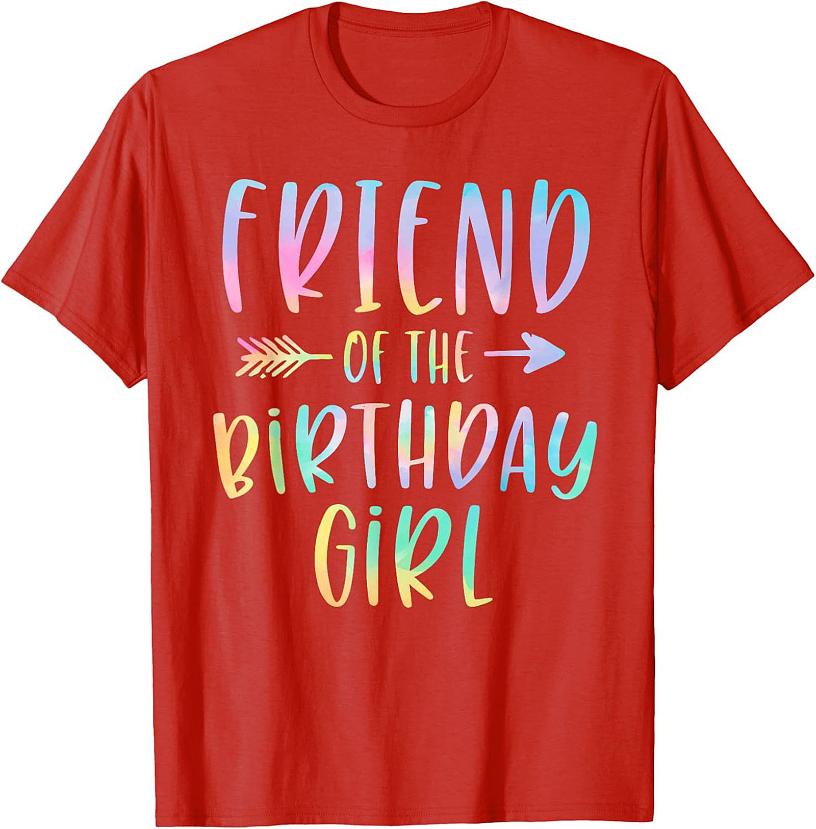 Friend of the Birthday Girl T-shirt | Pastel Party Tee