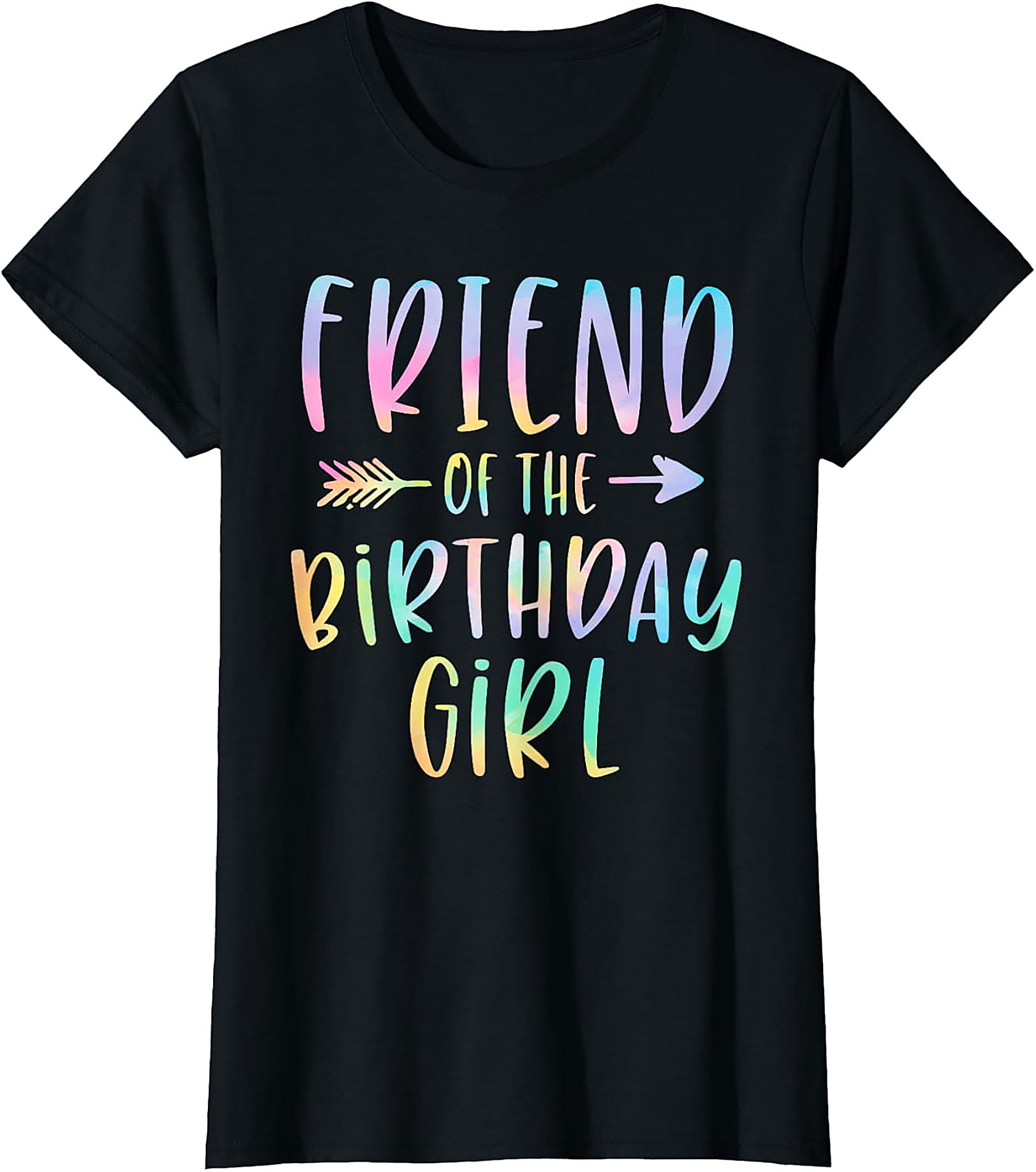 Friend of the Birthday Girl T-shirt | Pastel Party Tee