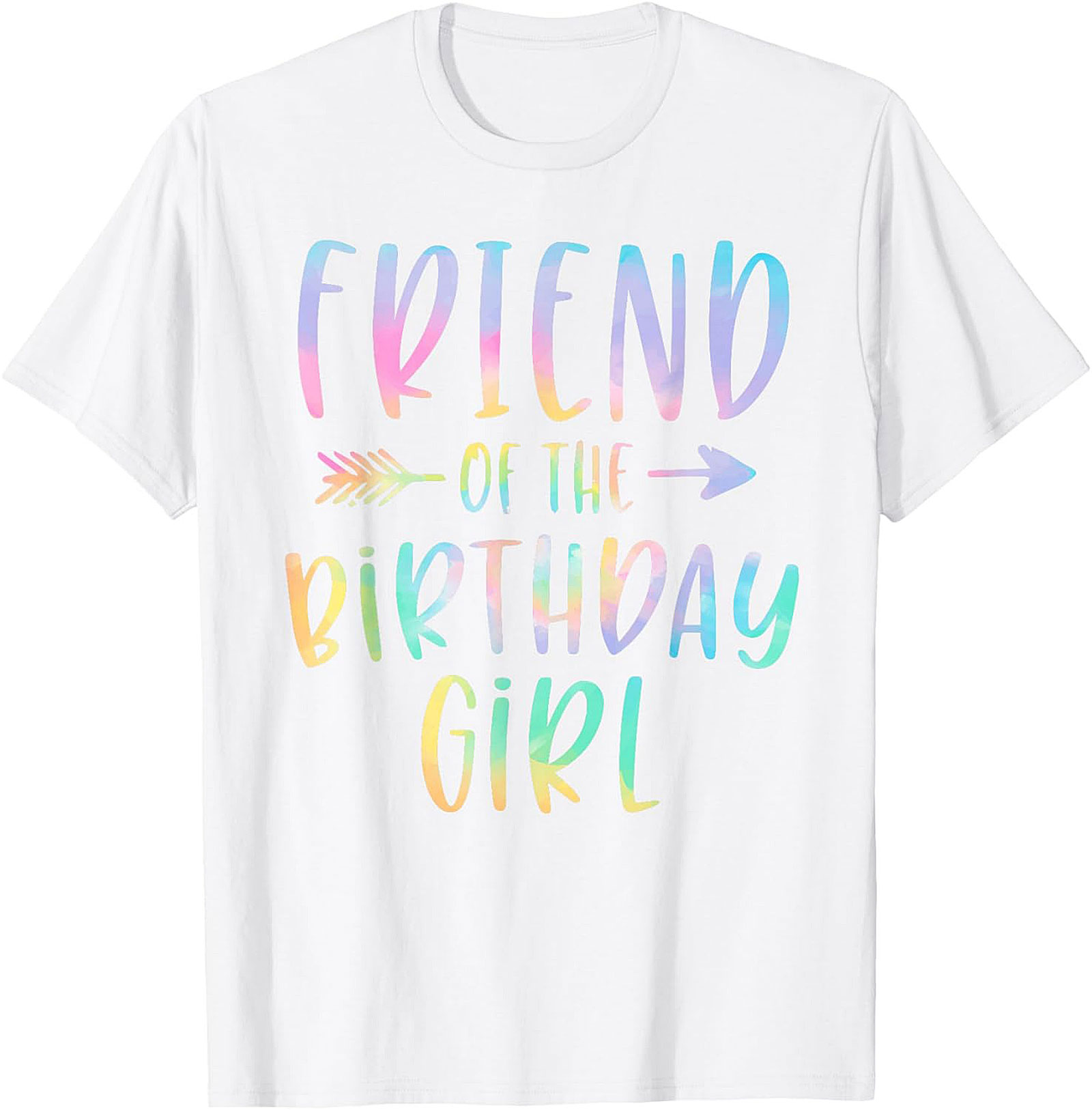 Friend of the Birthday Girl T-shirt | Pastel Party Tee