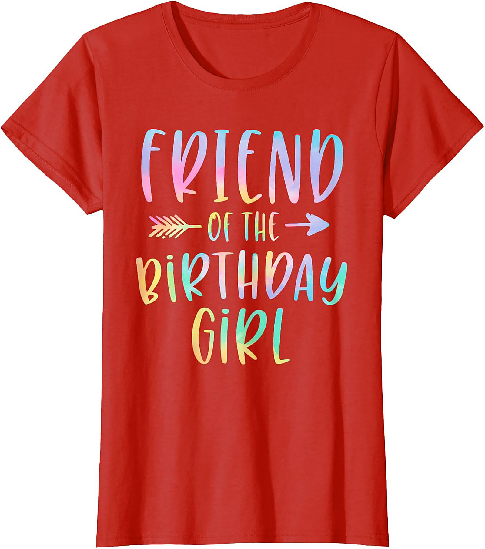 Friend of the Birthday Girl T-shirt | Pastel Party Tee