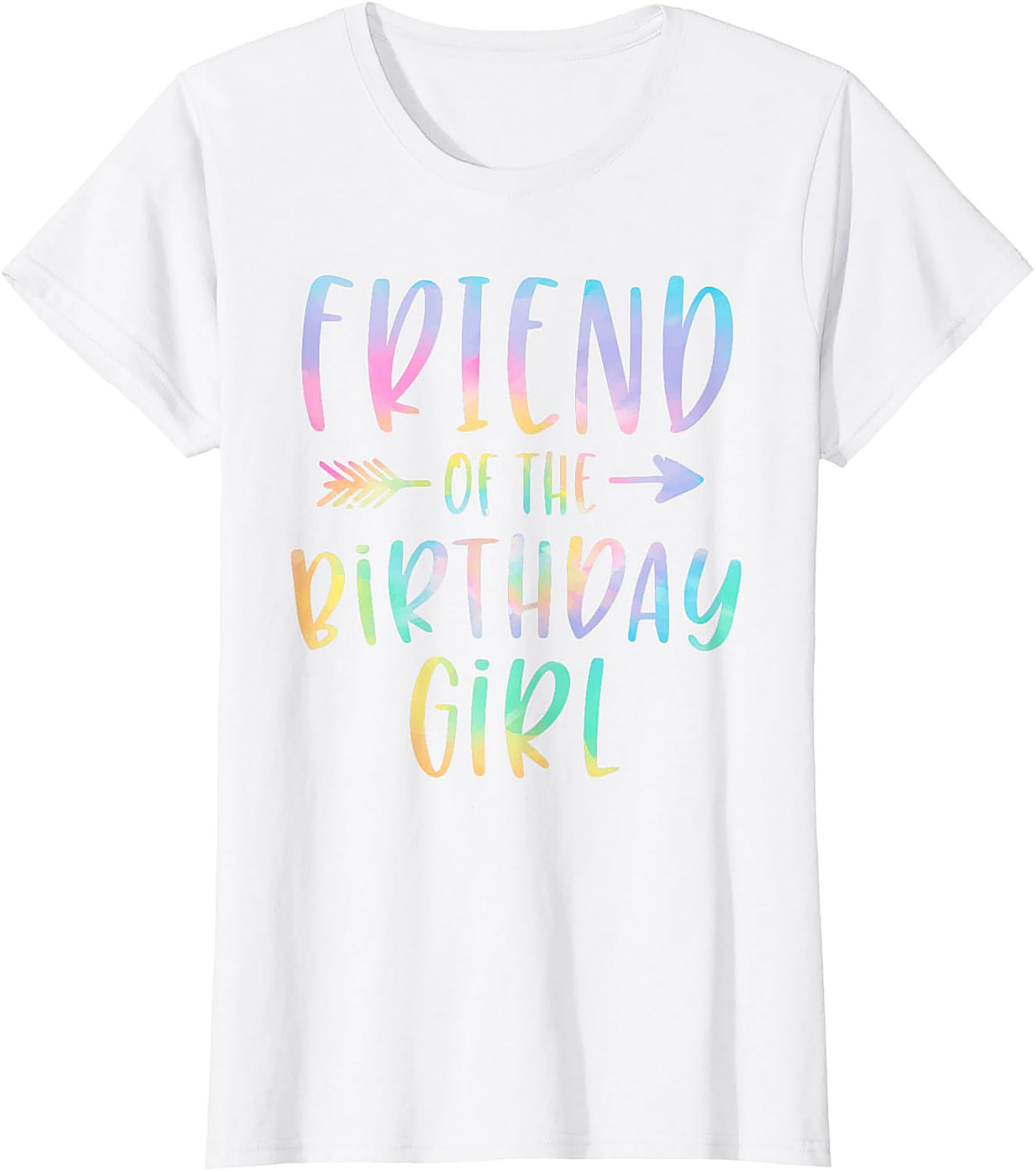 Friend of the Birthday Girl T-shirt | Pastel Party Tee