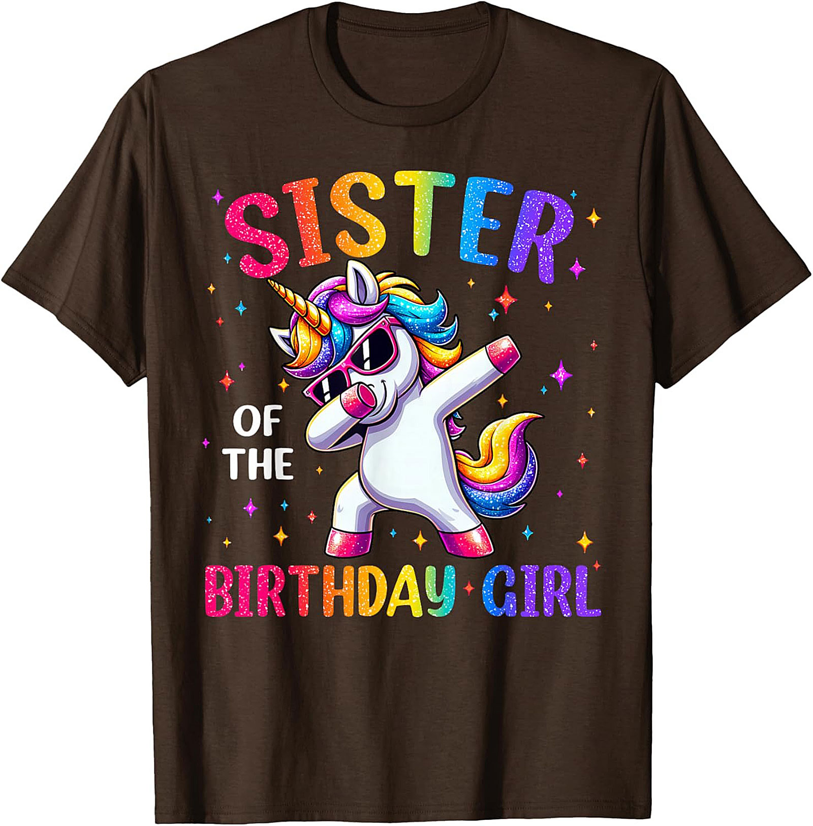 Sister of the Birthday Girl T-shirt | Unicorn Graphic Tee