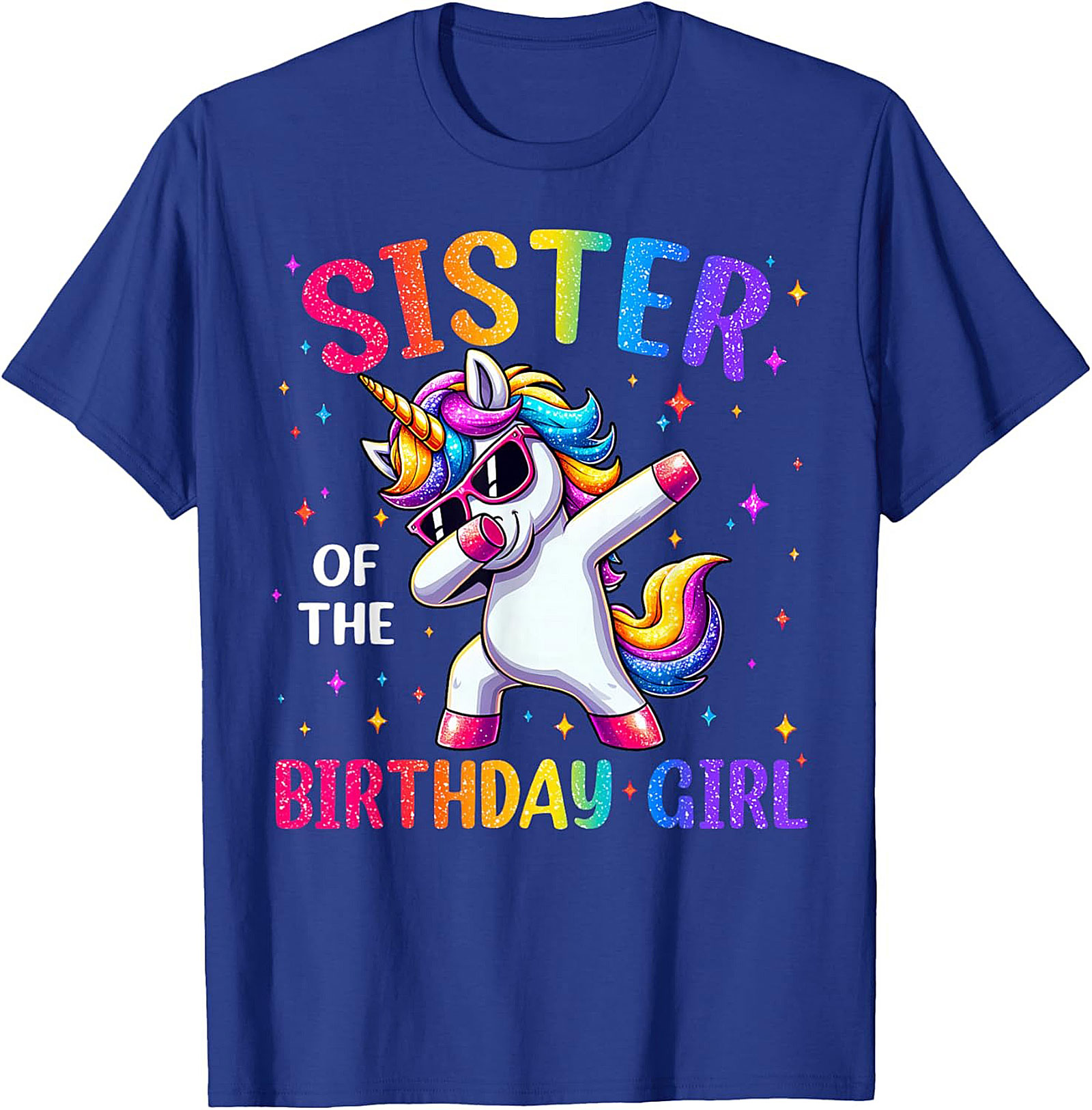 Sister of the Birthday Girl T-shirt | Unicorn Graphic Tee