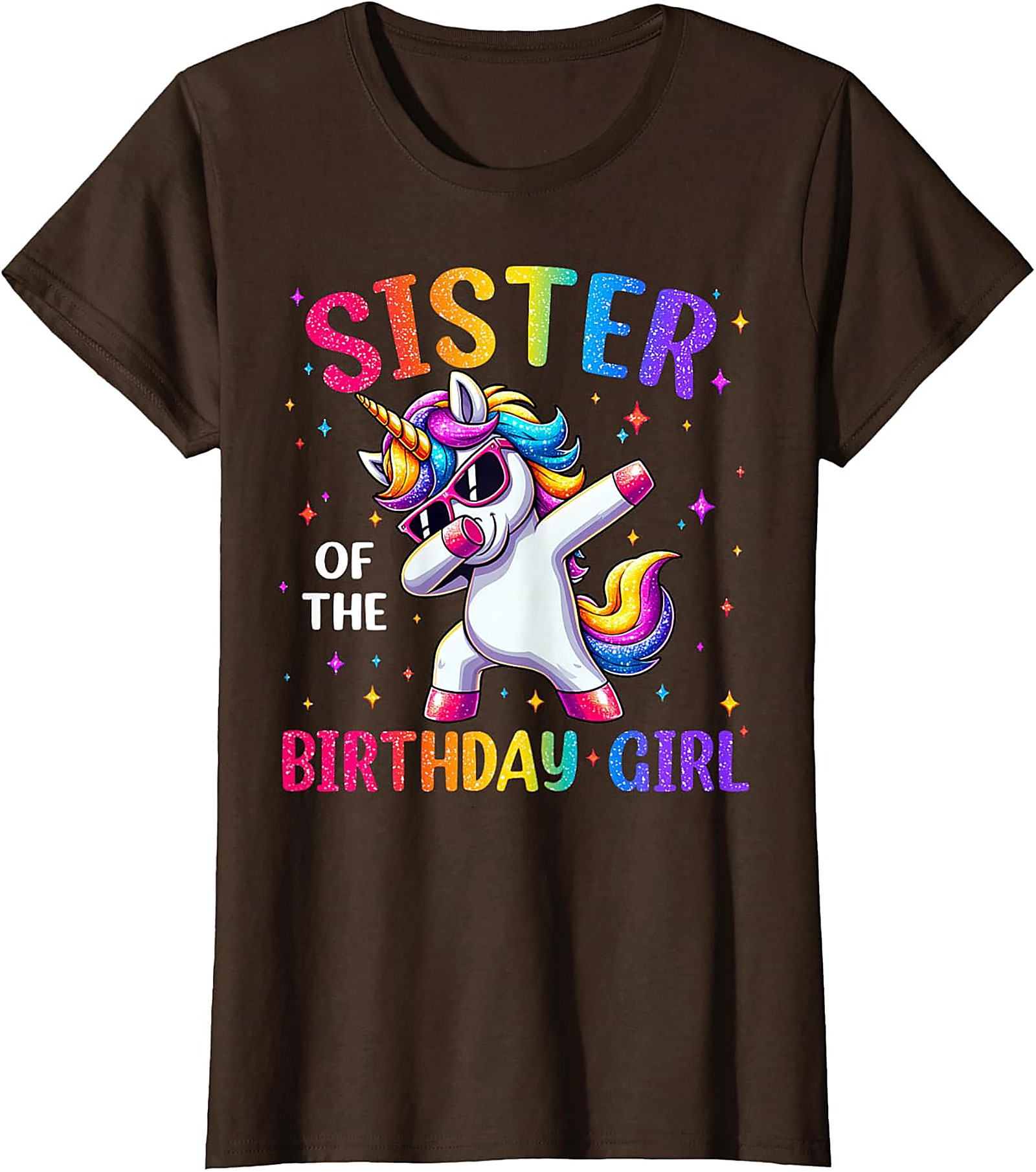 Sister of the Birthday Girl T-shirt | Unicorn Graphic Tee