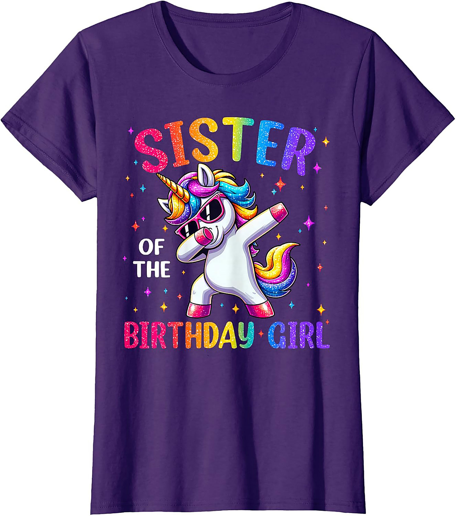 Sister of the Birthday Girl T-shirt | Unicorn Graphic Tee