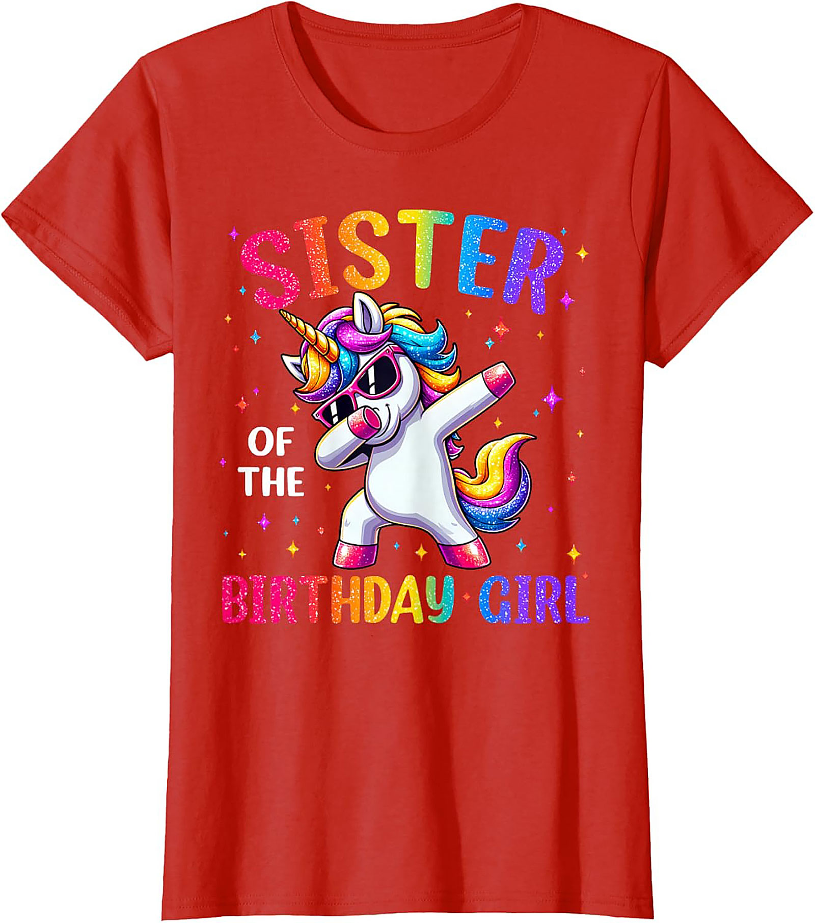 Sister of the Birthday Girl T-shirt | Unicorn Graphic Tee