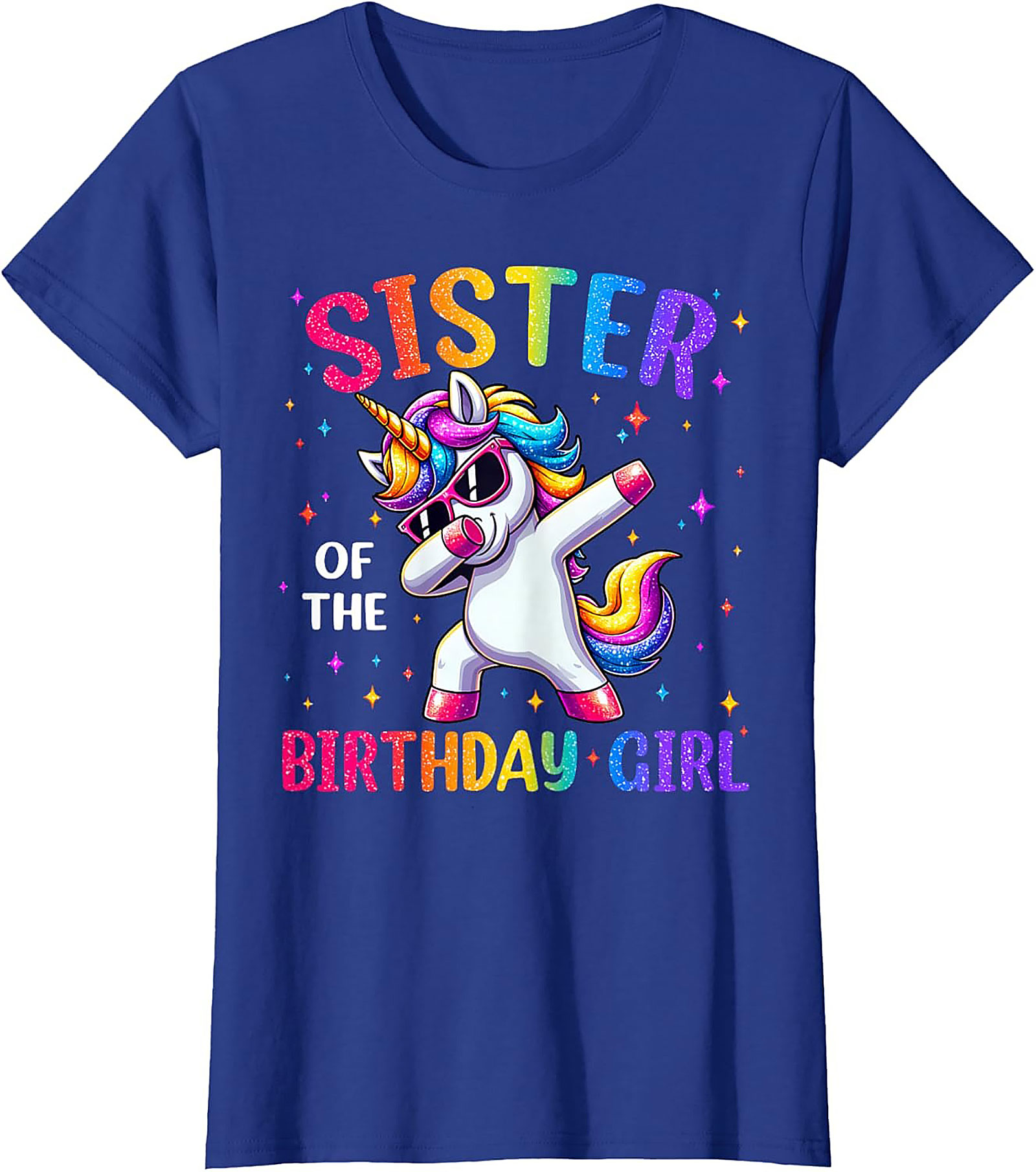 Sister of the Birthday Girl T-shirt | Unicorn Graphic Tee