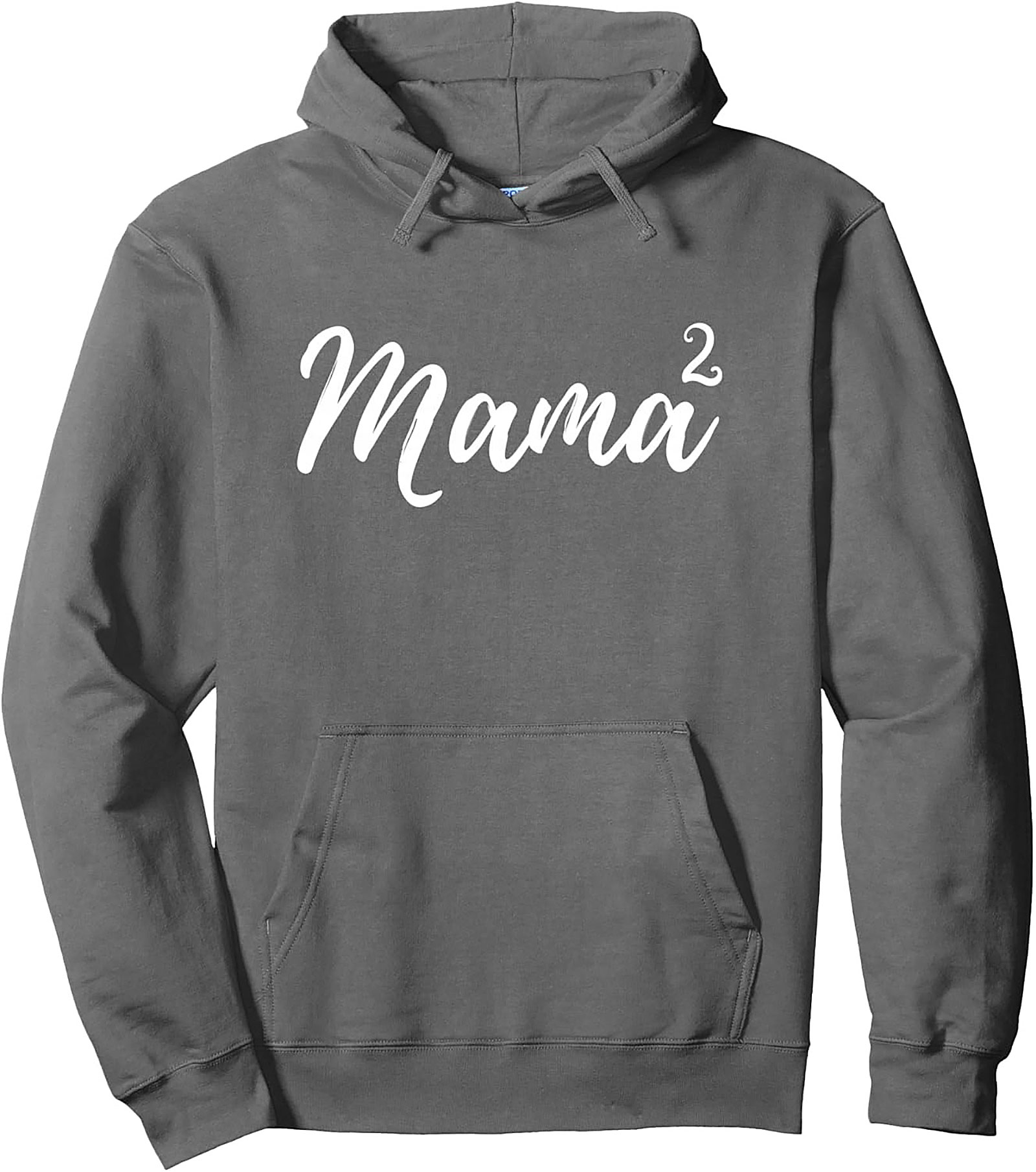 Mama Squared Pullover Hoodie Cozy Mother of Two Gift