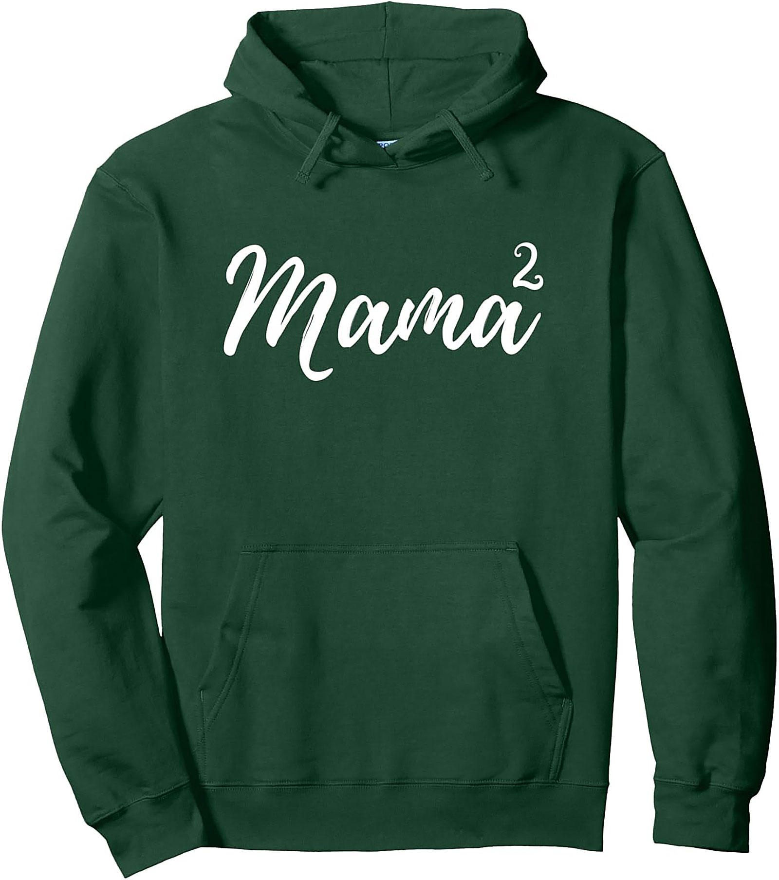Mama Squared Pullover Hoodie Cozy Mother of Two Gift