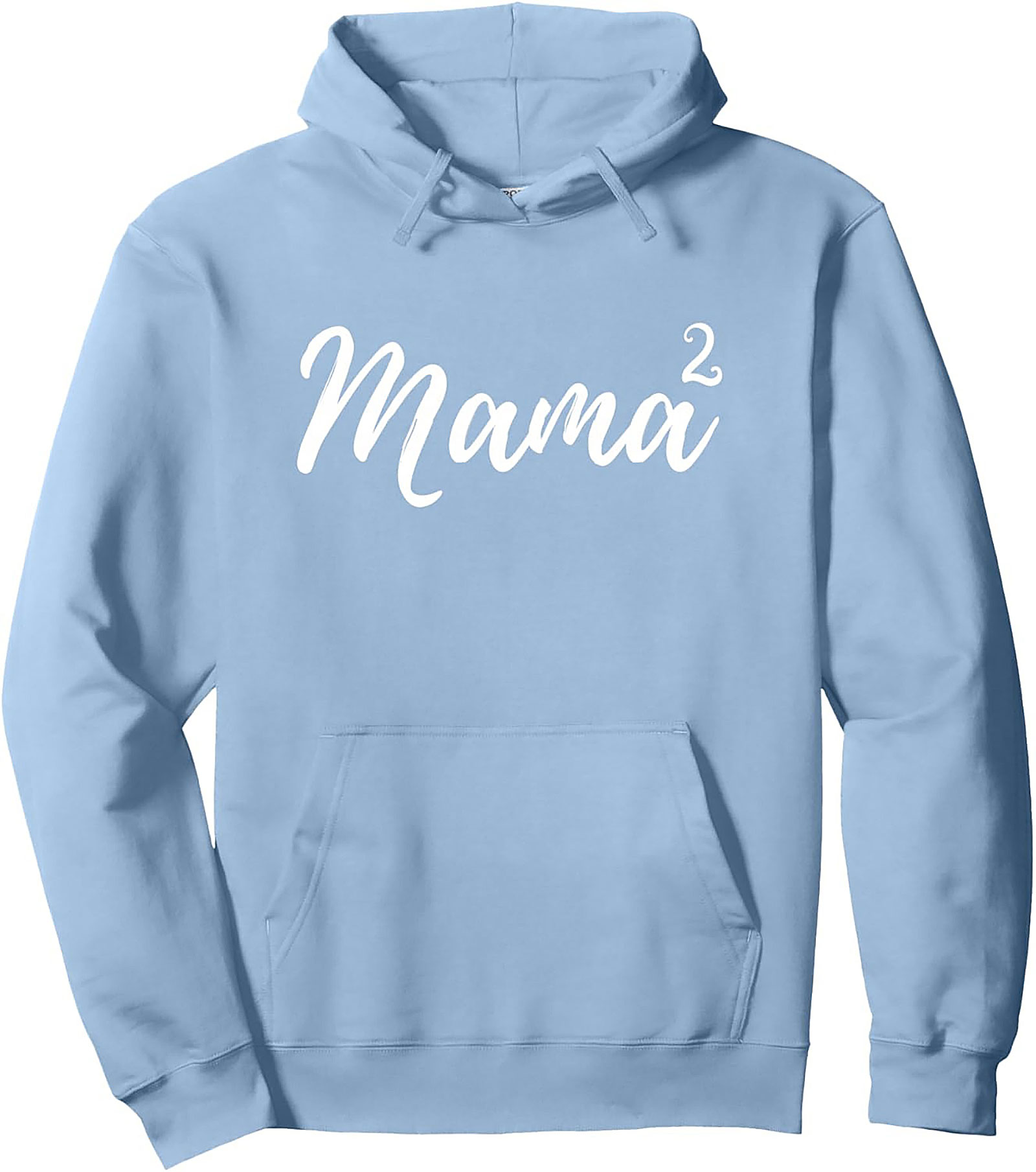 Mama Squared Pullover Hoodie Cozy Mother of Two Gift