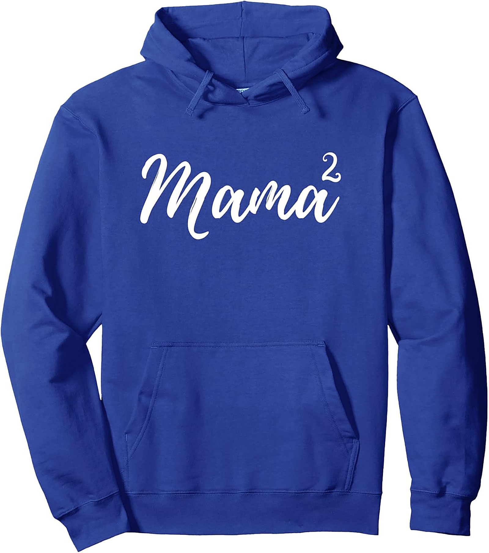 Mama Squared Pullover Hoodie Cozy Mother of Two Gift