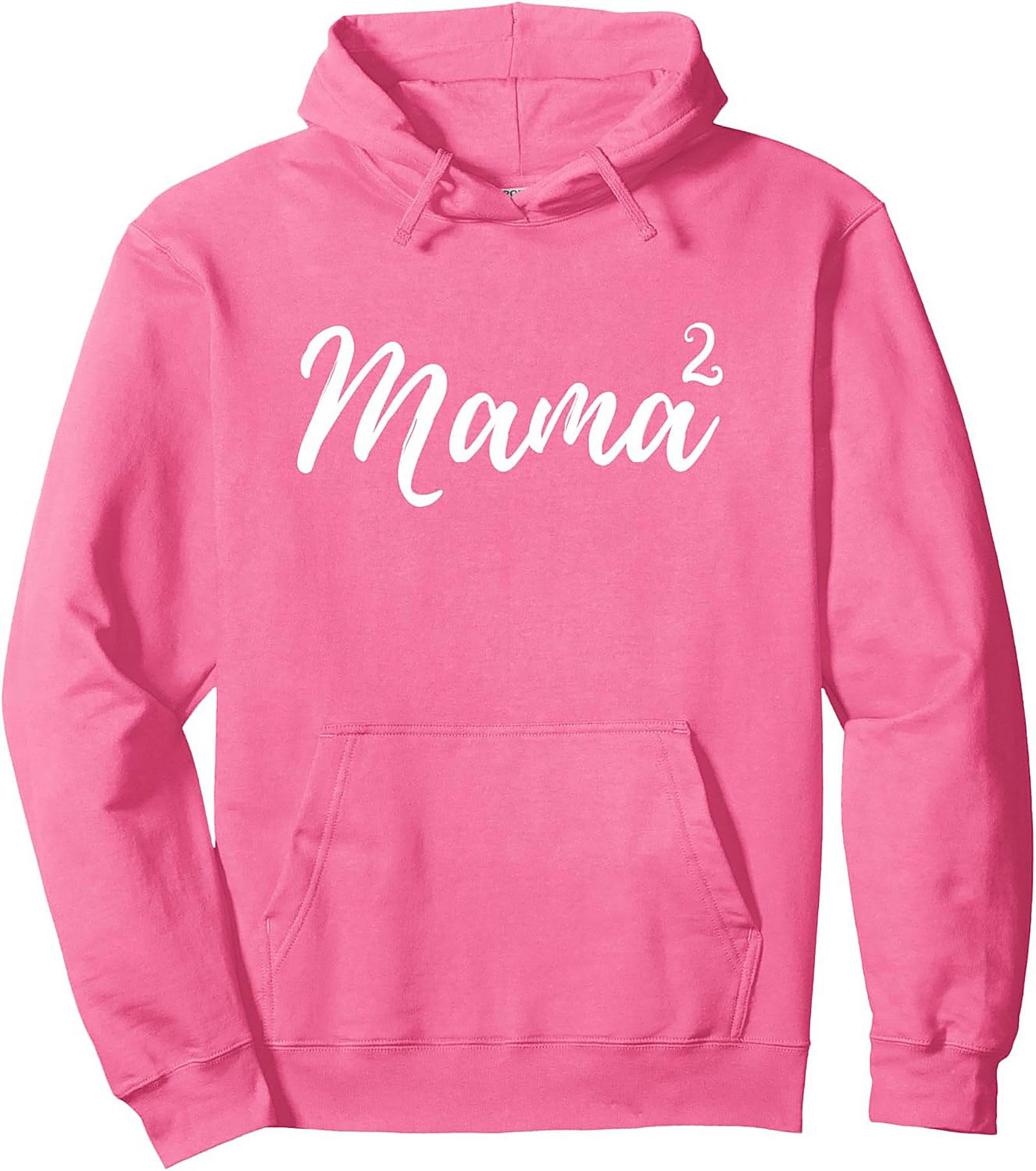 Mama Squared Pullover Hoodie Cozy Mother of Two Gift