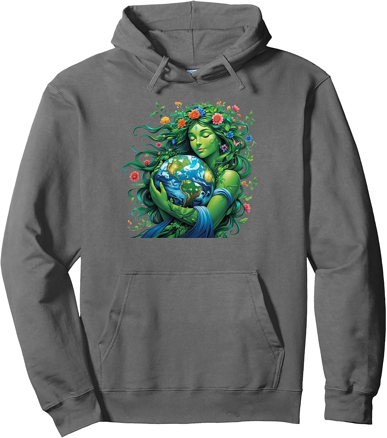 Mother Earth Gaia Pullover Hoodie - Fantasy Graphic