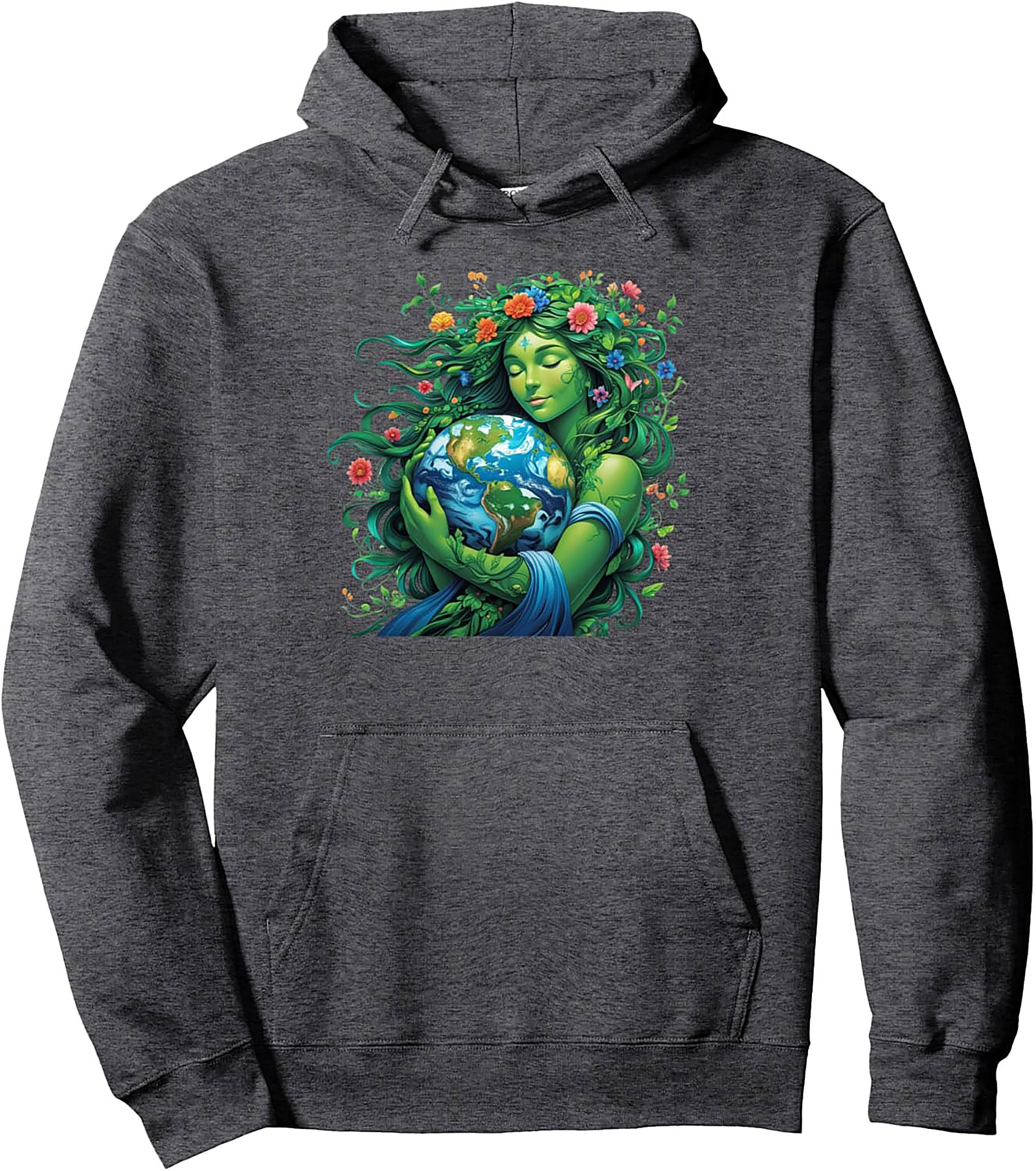 Mother Earth Gaia Pullover Hoodie - Fantasy Graphic