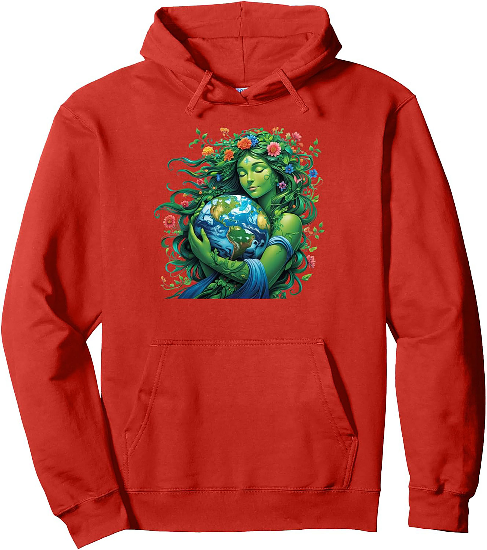 Mother Earth Gaia Pullover Hoodie - Fantasy Graphic