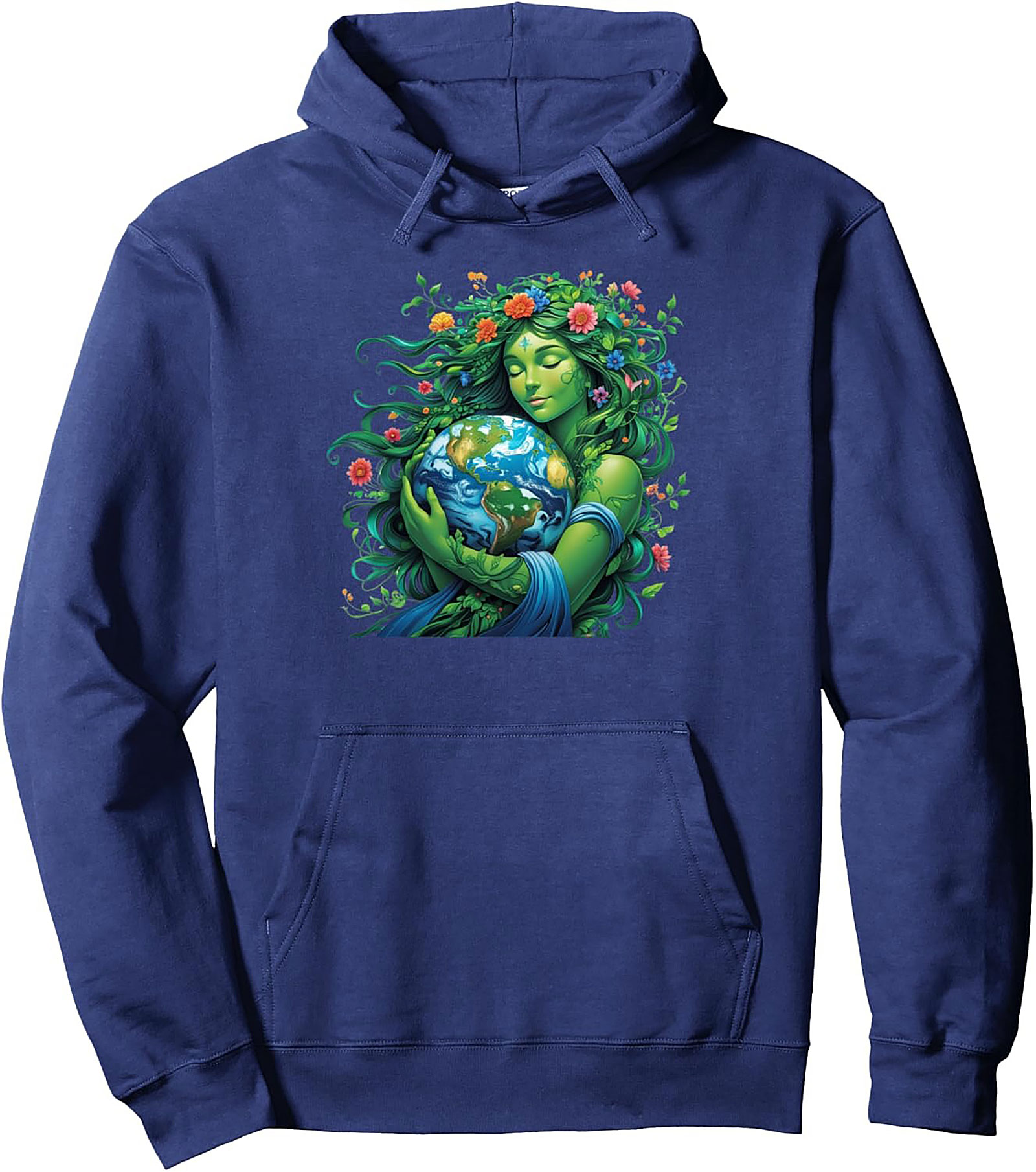 Mother Earth Gaia Pullover Hoodie - Fantasy Graphic