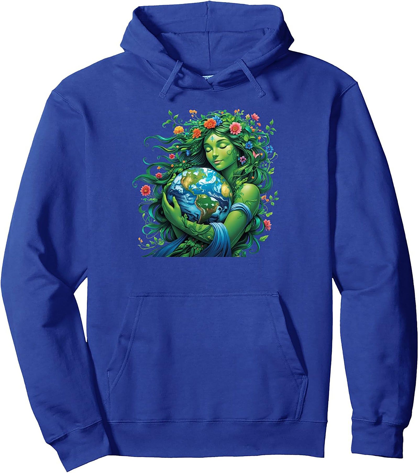 Mother Earth Gaia Pullover Hoodie - Fantasy Graphic