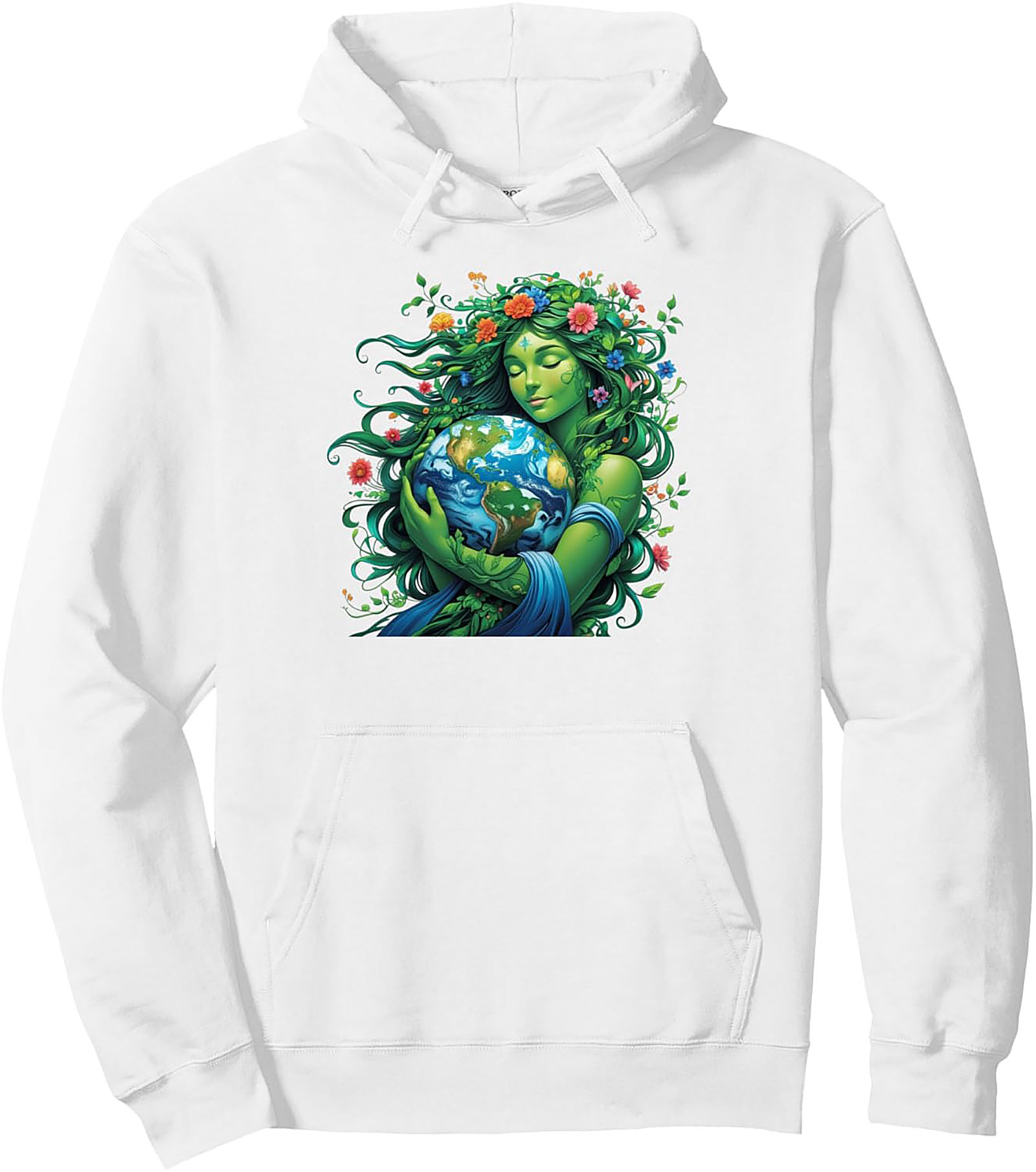 Mother Earth Gaia Pullover Hoodie - Fantasy Graphic