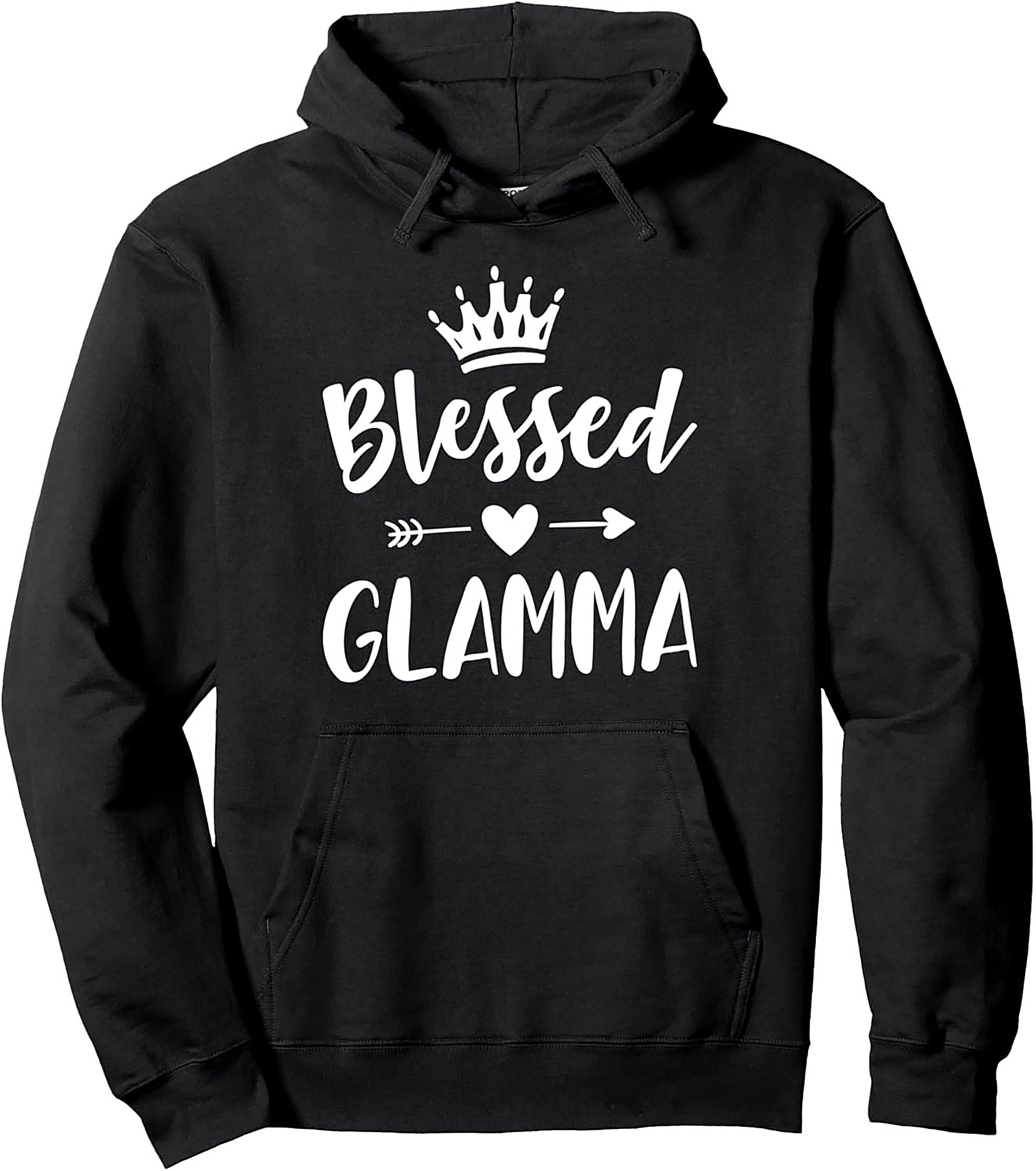 Blessed Glamma Pullover Hoodie Cozy Gift for Grandma