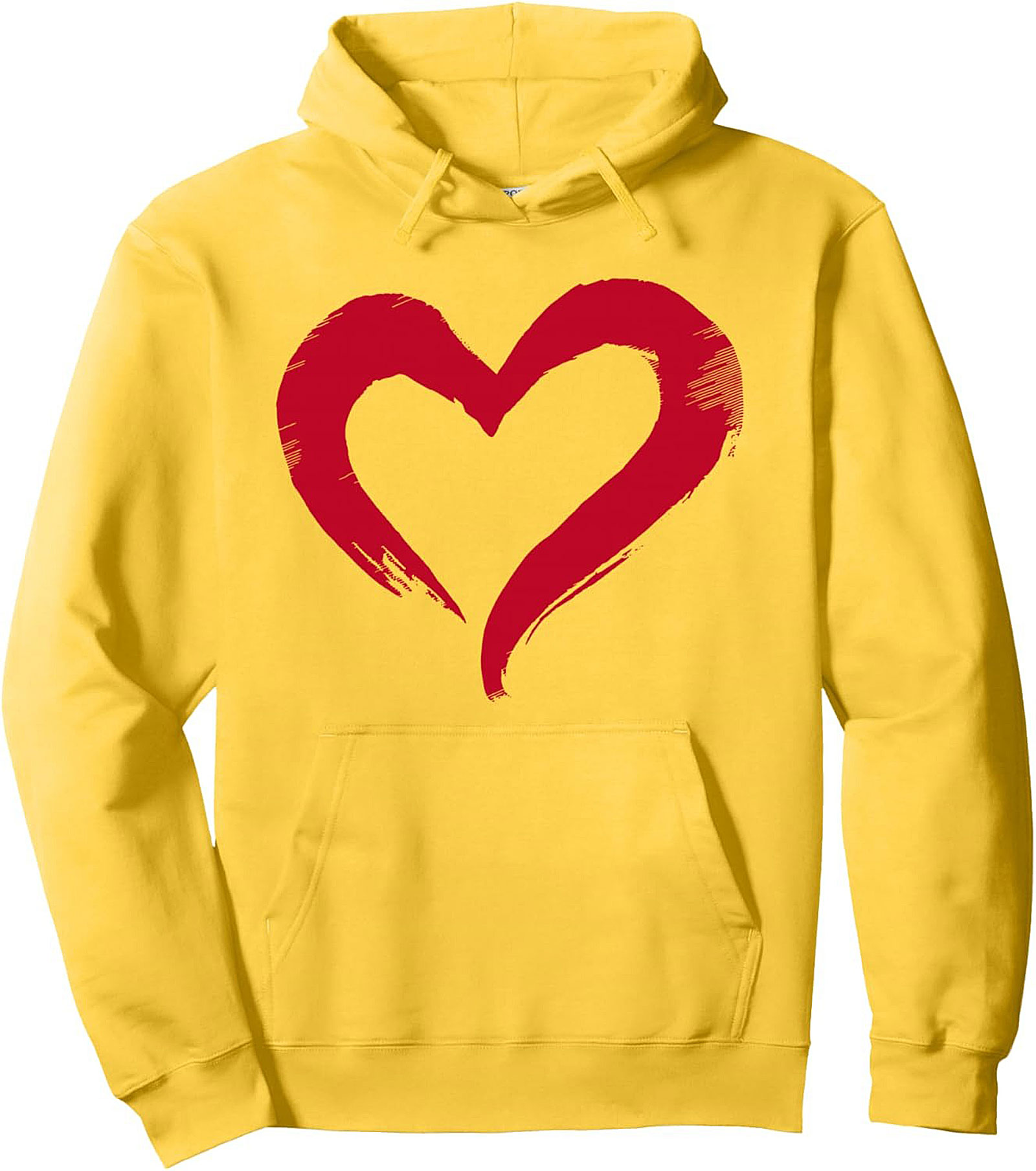 Brushstroke Heart Pullover Hoodie