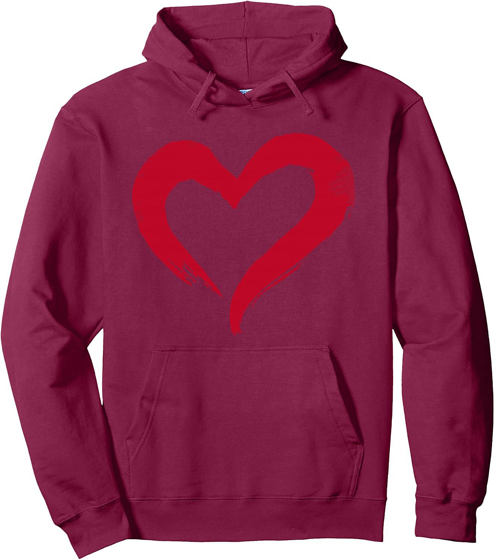 Brushstroke Heart Pullover Hoodie